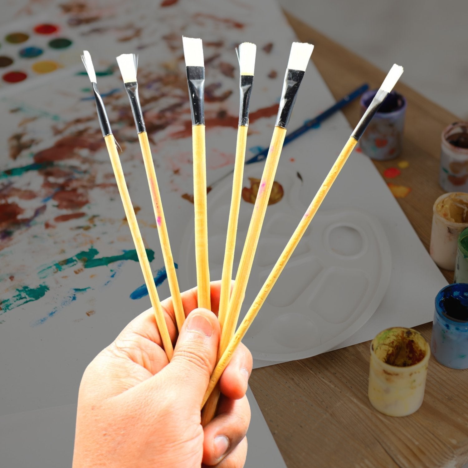 Art Brush Set for Artists (Pack of 6)