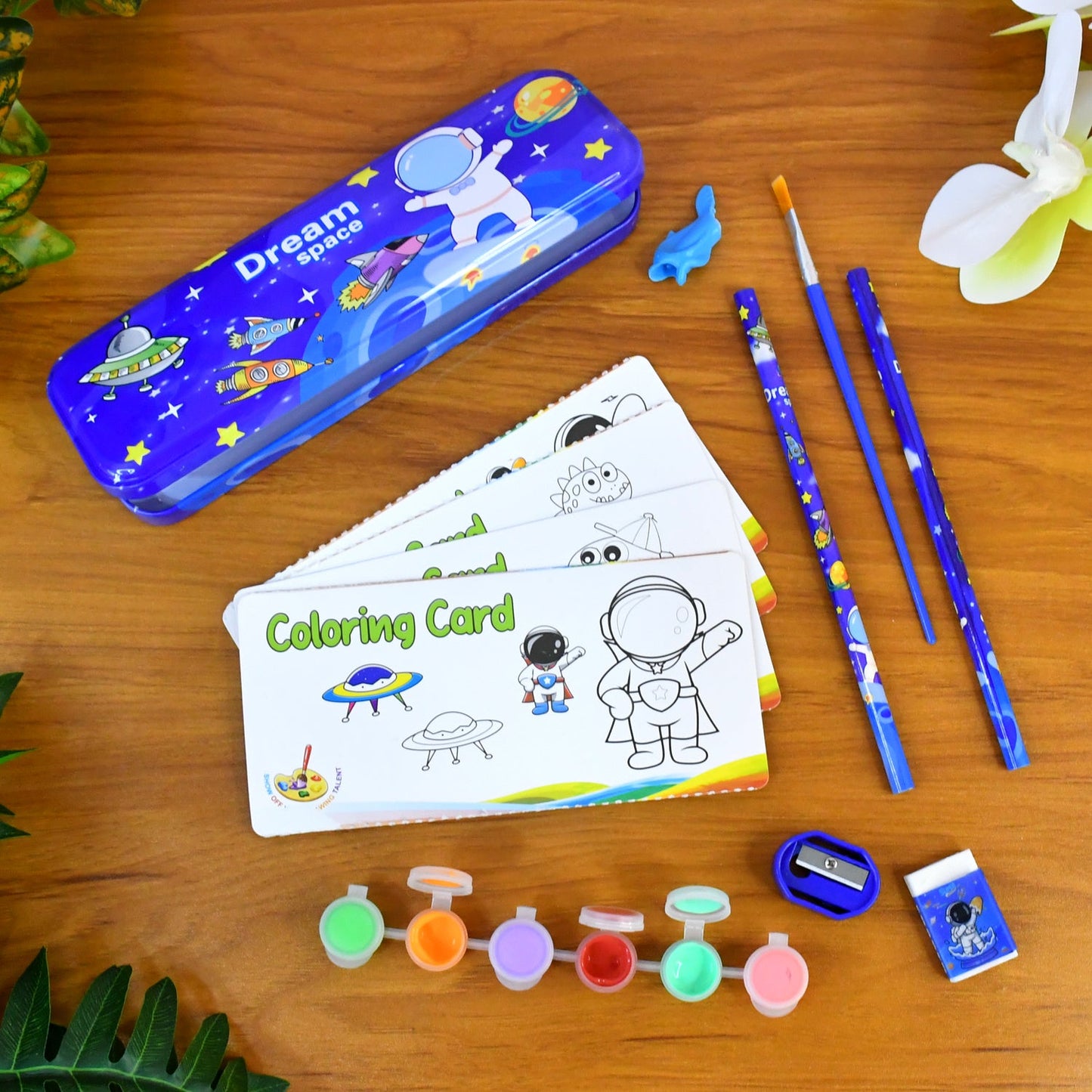 Space Theme Kids Stationery Gift (1 Set)