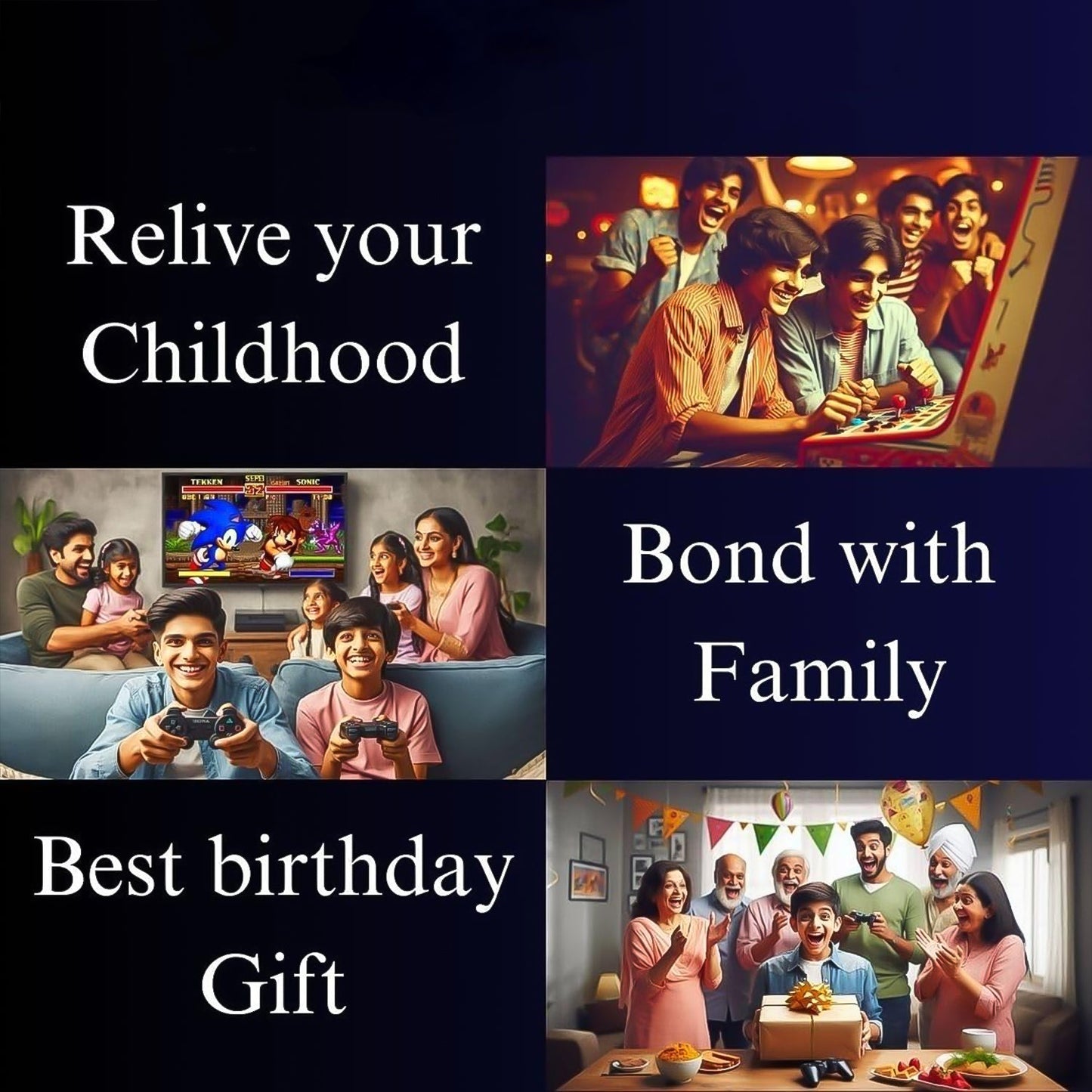 Wireless Controller Gamepad with 10,000+ Games,