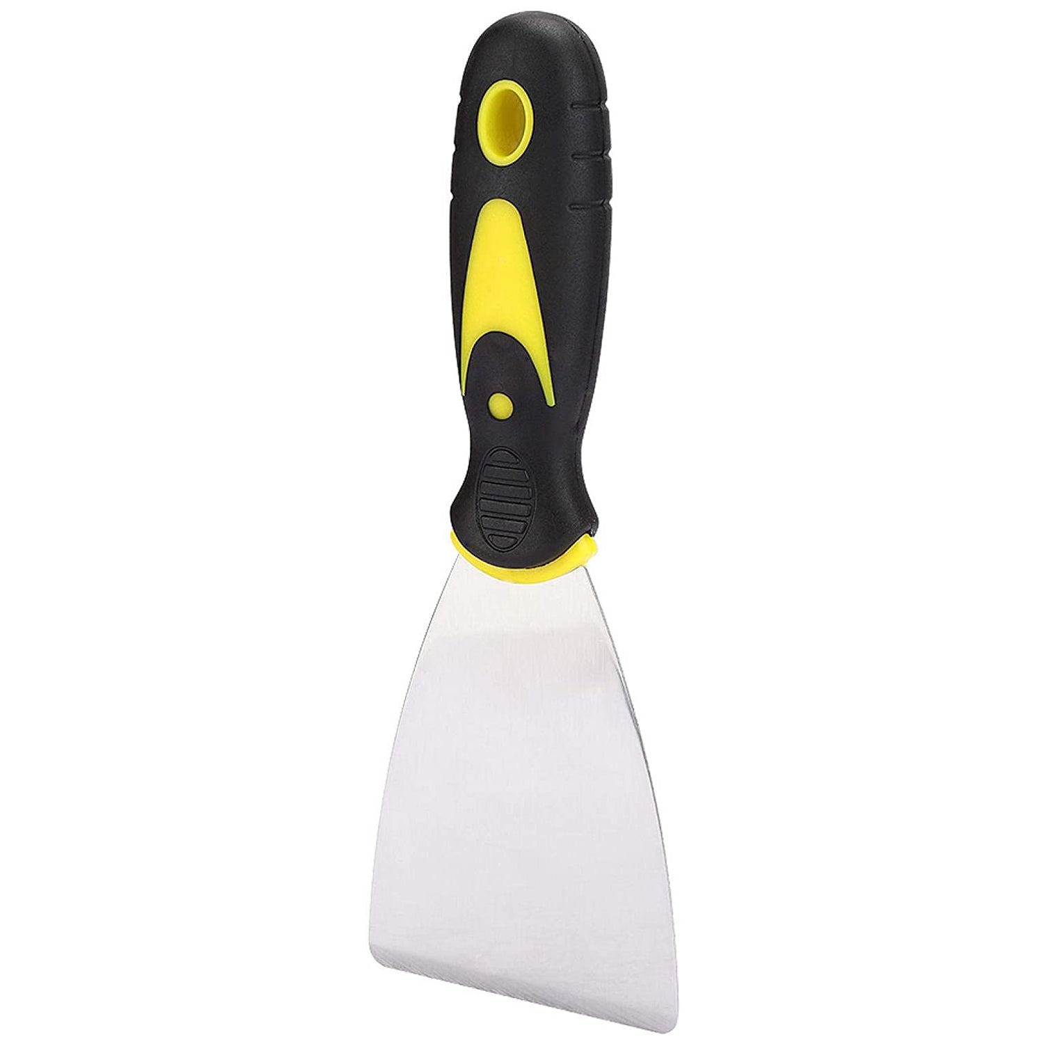 Putty Knife Set with Soft Rubber Handle for Drywall, Putty, Decals, Baking, Patching and Painting