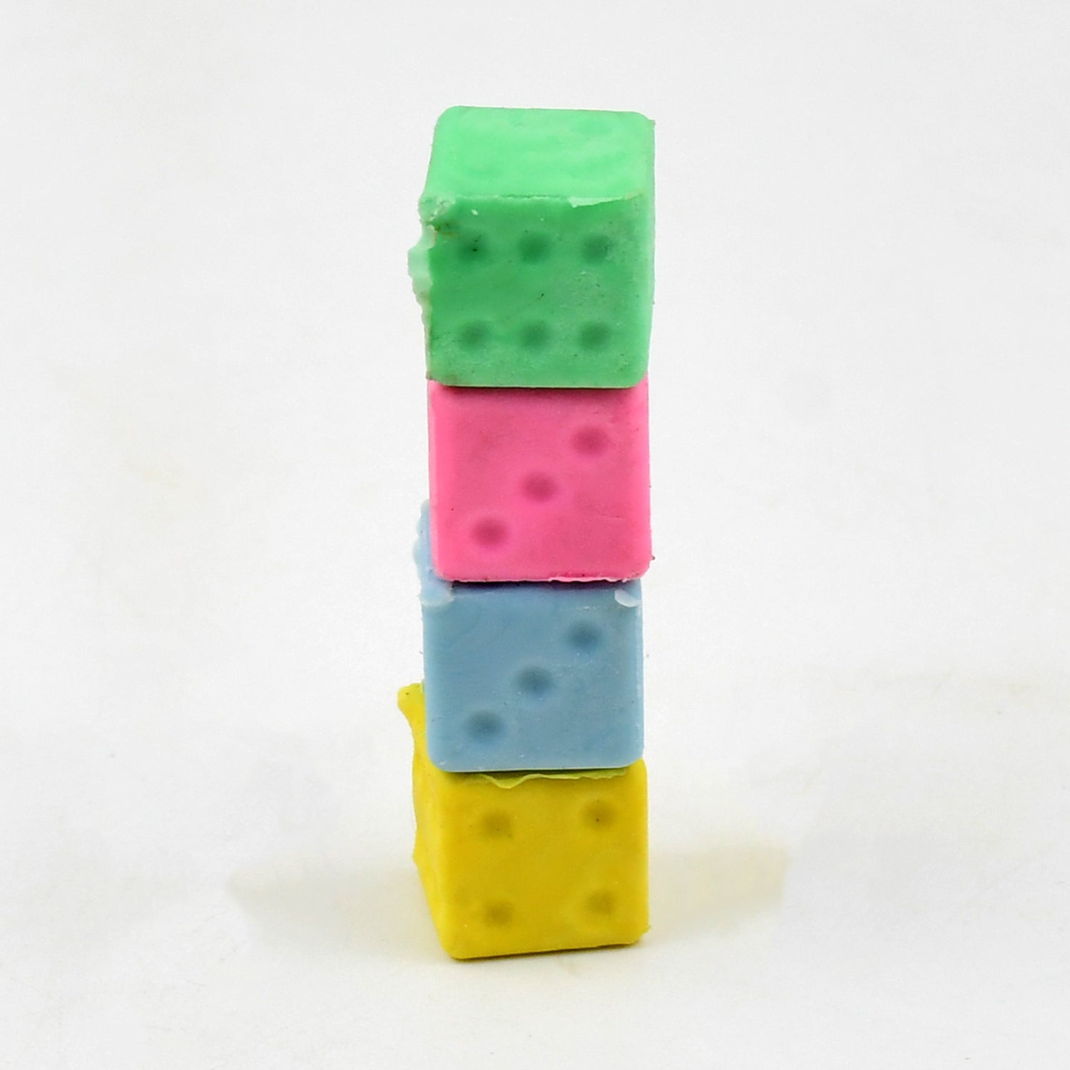 Eraser for Kids| Creative Dice Shape Erasers Kids (4 Pcs / Mix Design)