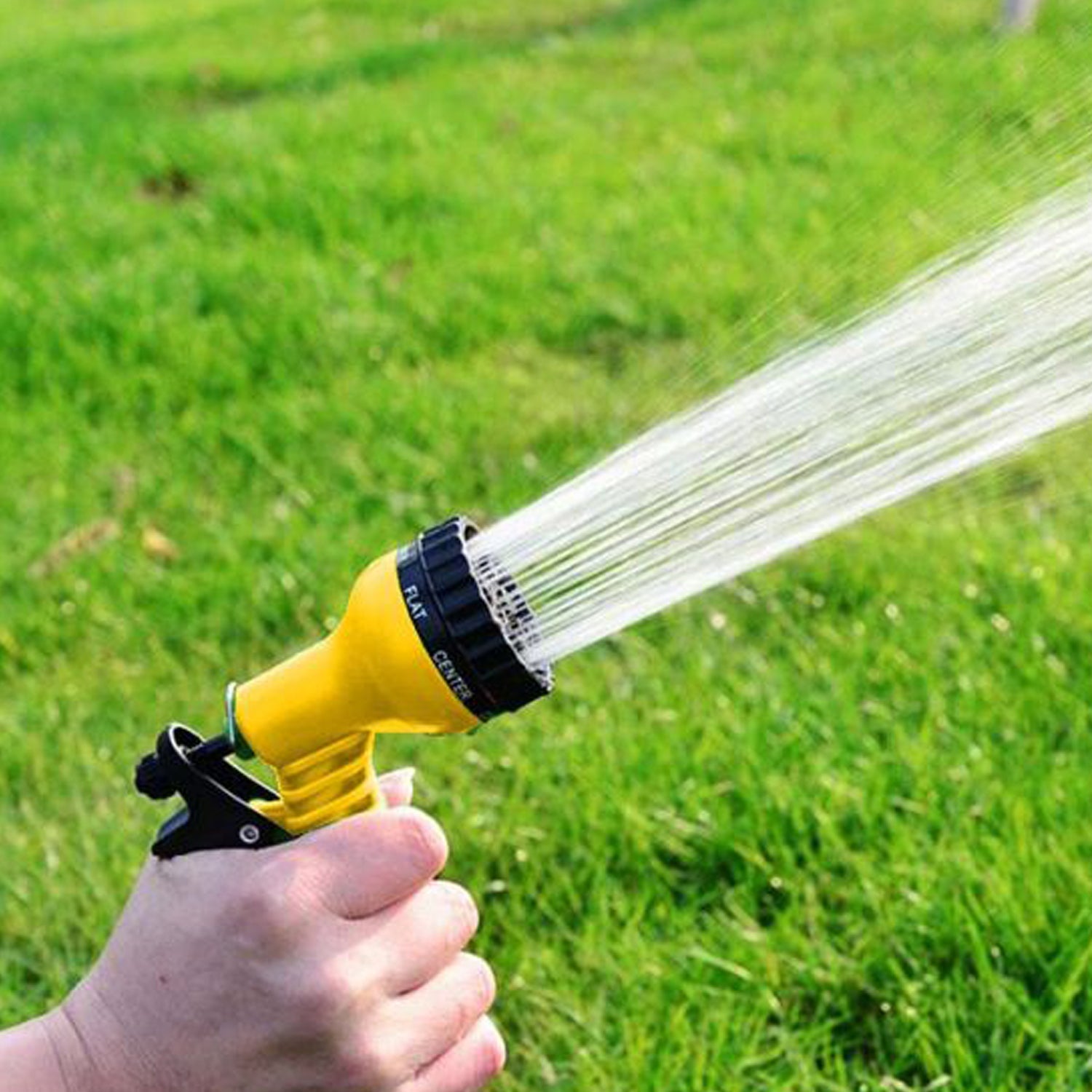 Hose Nozzle Garden Hose Nozzle Hose Spray Nozzle with 8 Adjustable Patterns Front Trigger Hose Sprayer Heavy Duty Metal Water Hose Nozzle for Cleaning, Watering, Washing, Bathing