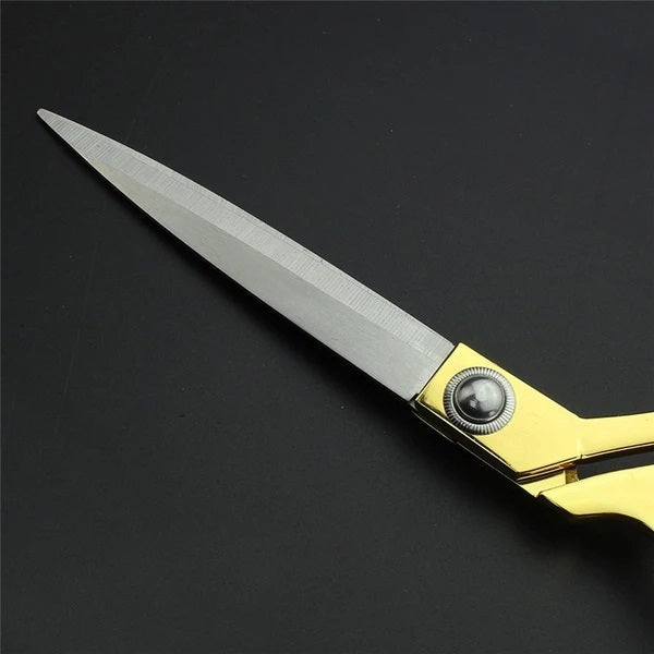 Stainless Steel Tailoring Scissor Sharp Cloth Cutting for Professionals (8.5inch) (Golden)