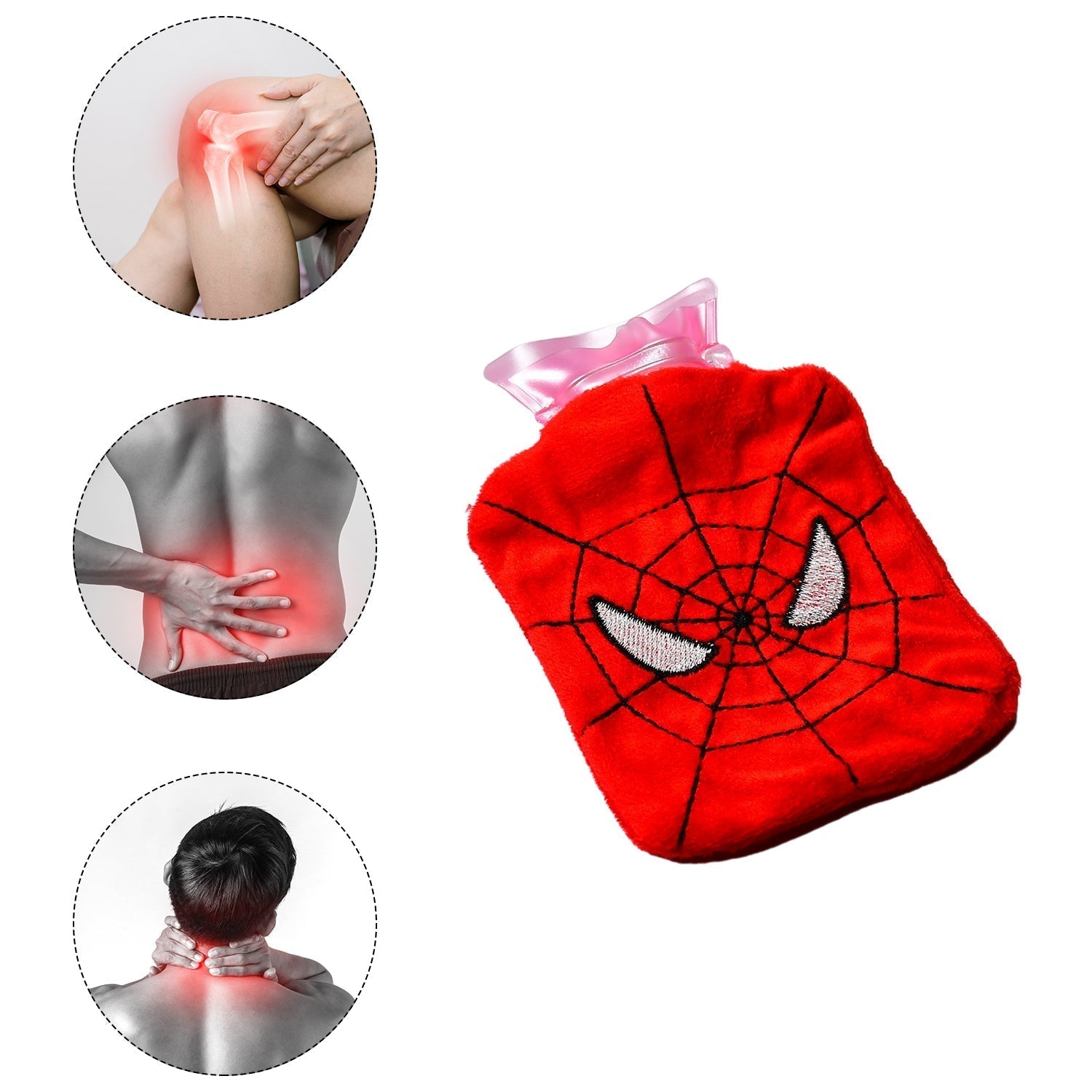 Spiderman small Hot Water Bag with Cover for Pain Relief, Neck, Shoulder Pain and Hand, Feet Warmer, Menstrual Cramps.