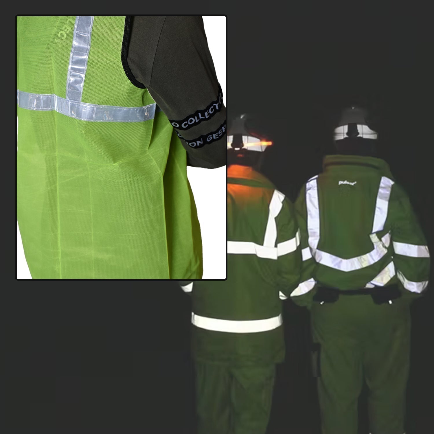 Green Safety Jacket for Construction Protection