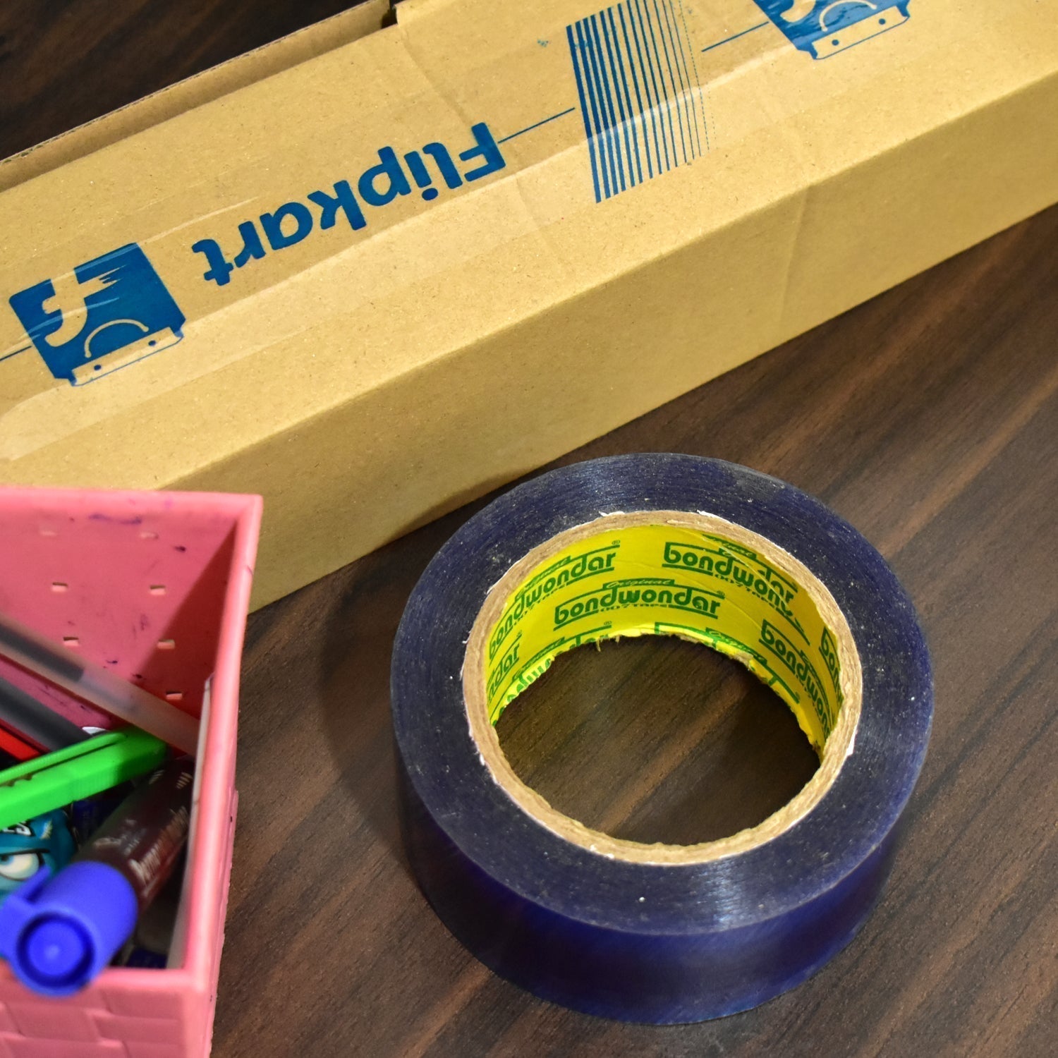 Flipkart Print Blue Tape For Packaging Gifts And Products By Flipkart For Shipping And Delivering Purposes Etc.