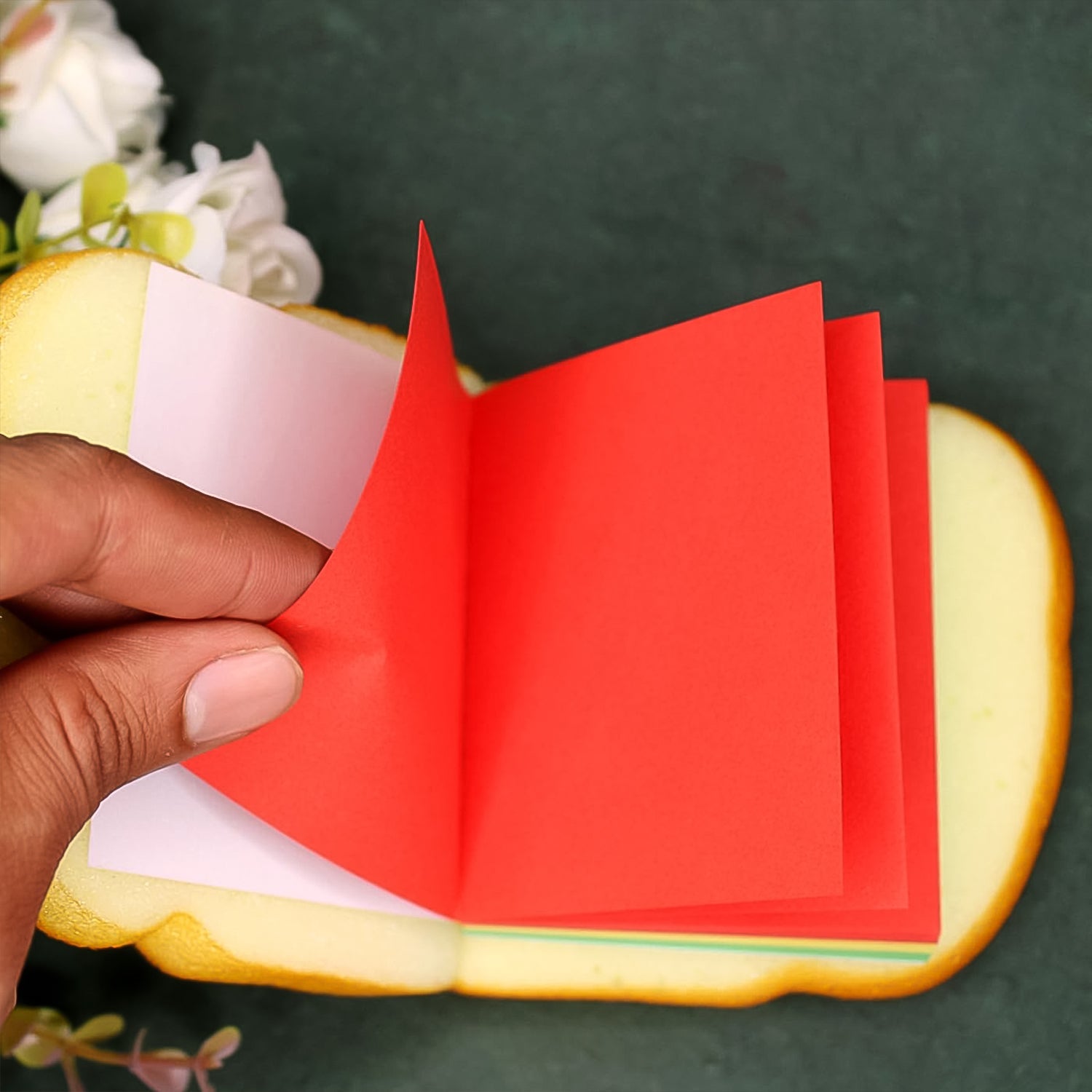 Sandwich Shaped Notepad  /  Sticky Notes  /  Memo Pads, Unique Mini Notes (Multicolor)