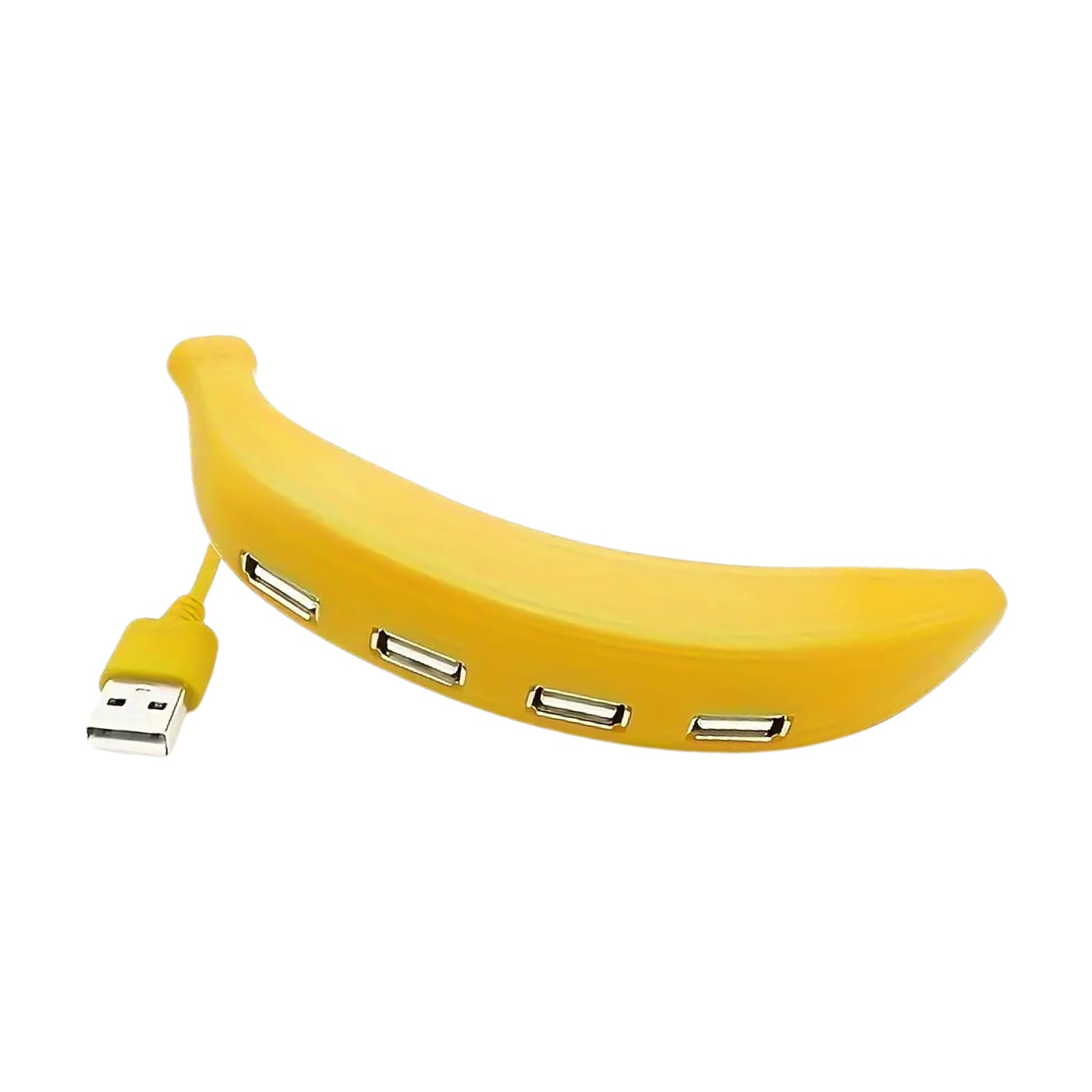 Banana Shape USB Hub, 2.0 Hub USB Splitter, 4-Port USB Hub (1 Pc)