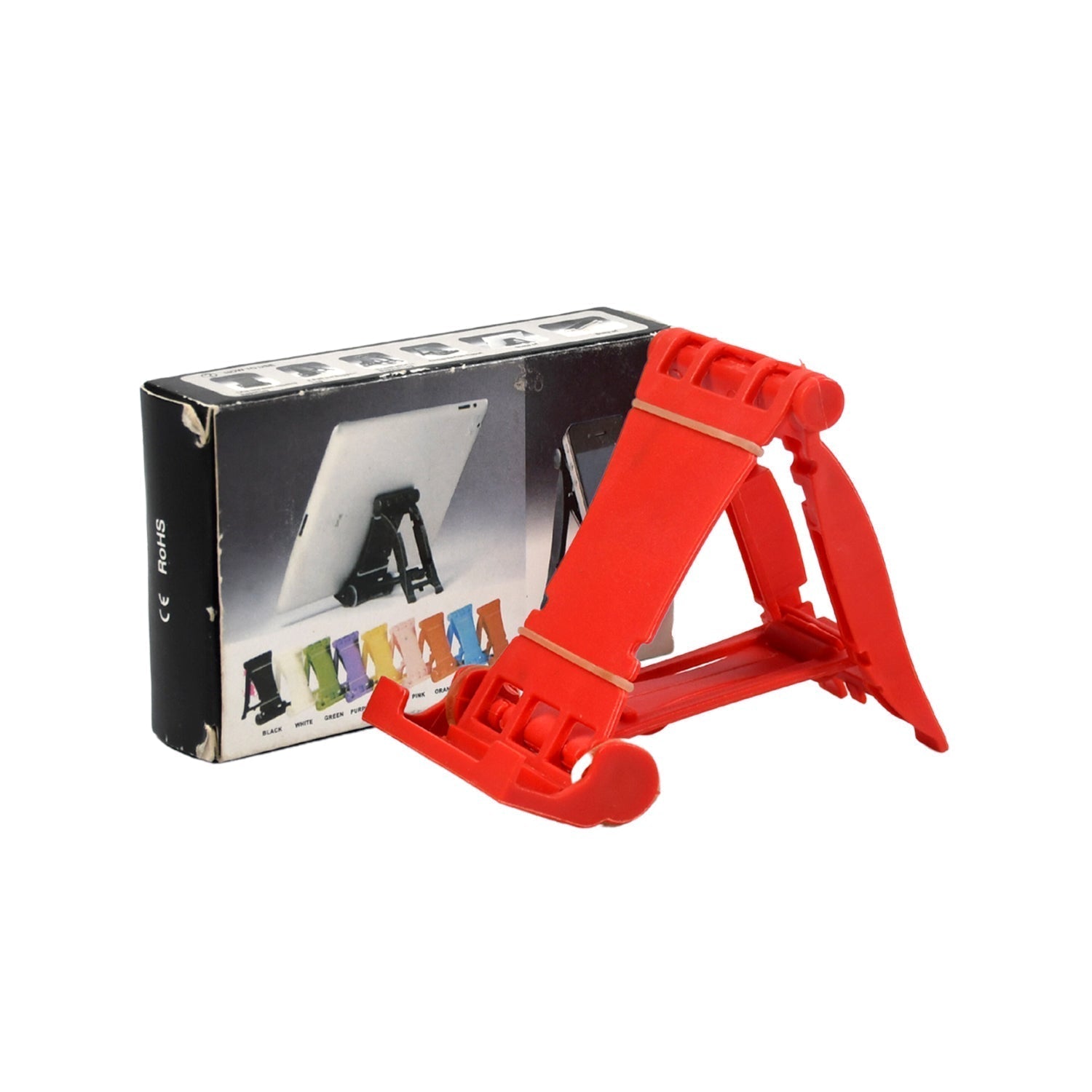 Adjustable Foldable Plastic Square Mobile Stand Premium Mobile Stand Use For Home , Office & Multiuse