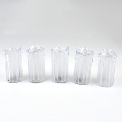 24 Pc Flameless and Smokeless Decorative Melting Candles LED Tea Light Candle Flickering Electronic Candle, Diwali