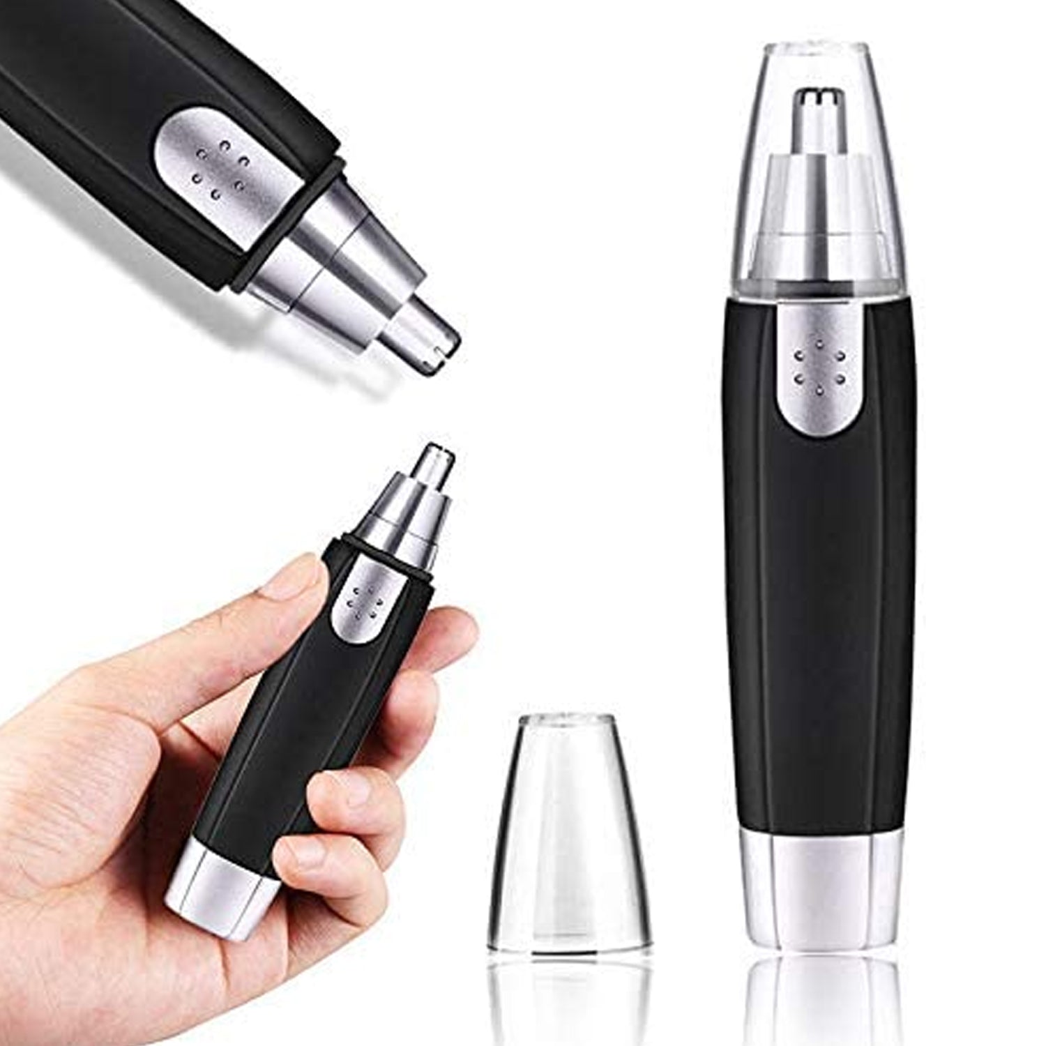 Sharp Steel Battery-Operated Ear and Nose Hair Trimmer