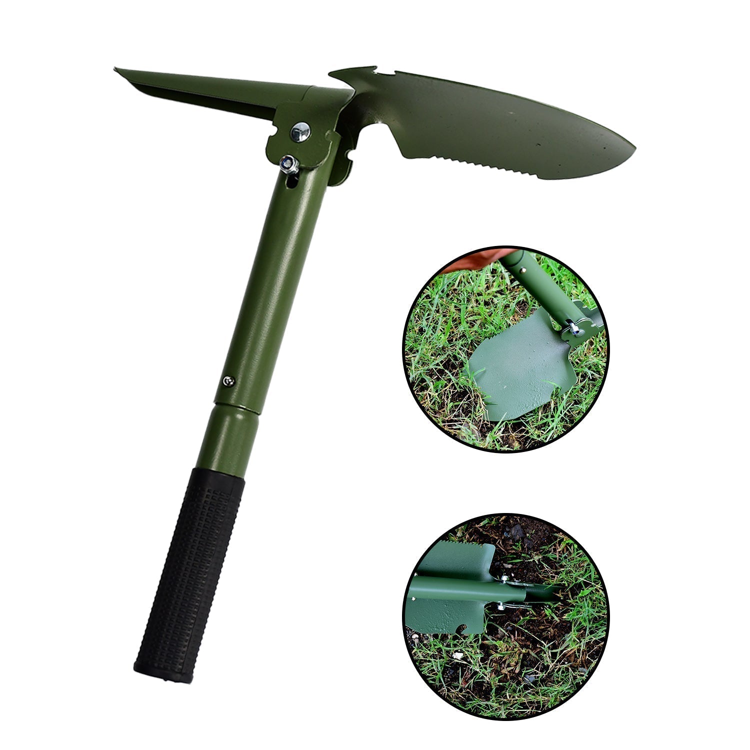 Portable Camping Hiking Garden Mini Folding Shovel with Case