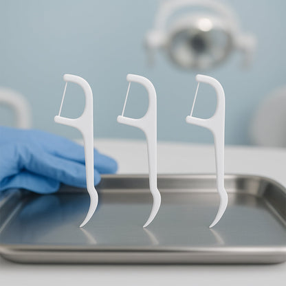 Ergonomically designed anti-slip handles  Durable plastic and stainless steel tools  Helps remove plaque, tartar, and food particles  Ideal for use between dentist visits  Travel-friendly and hygienically packaged