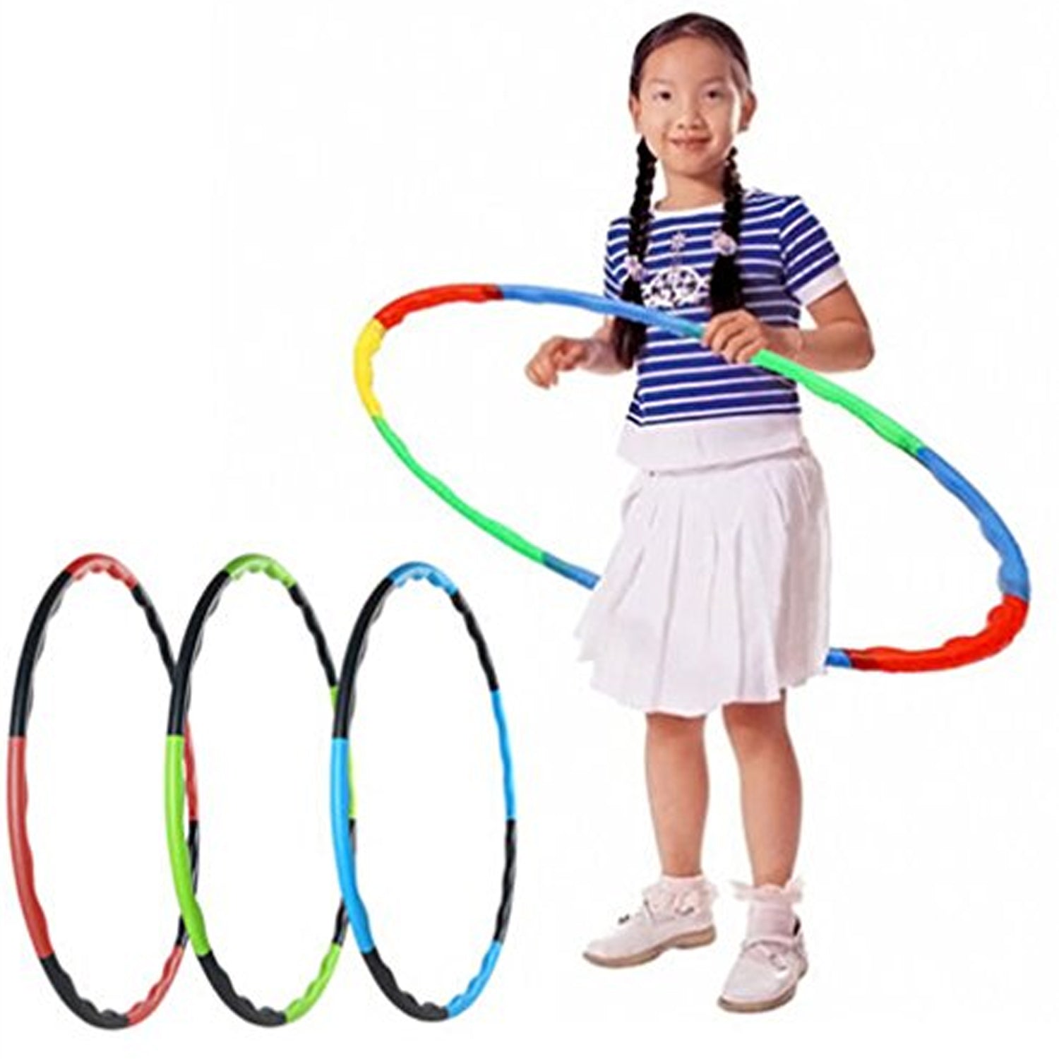 Hoops Hula Interlocking Exercise Ring for Fitness with Dia Meter Boys Girls and Adults