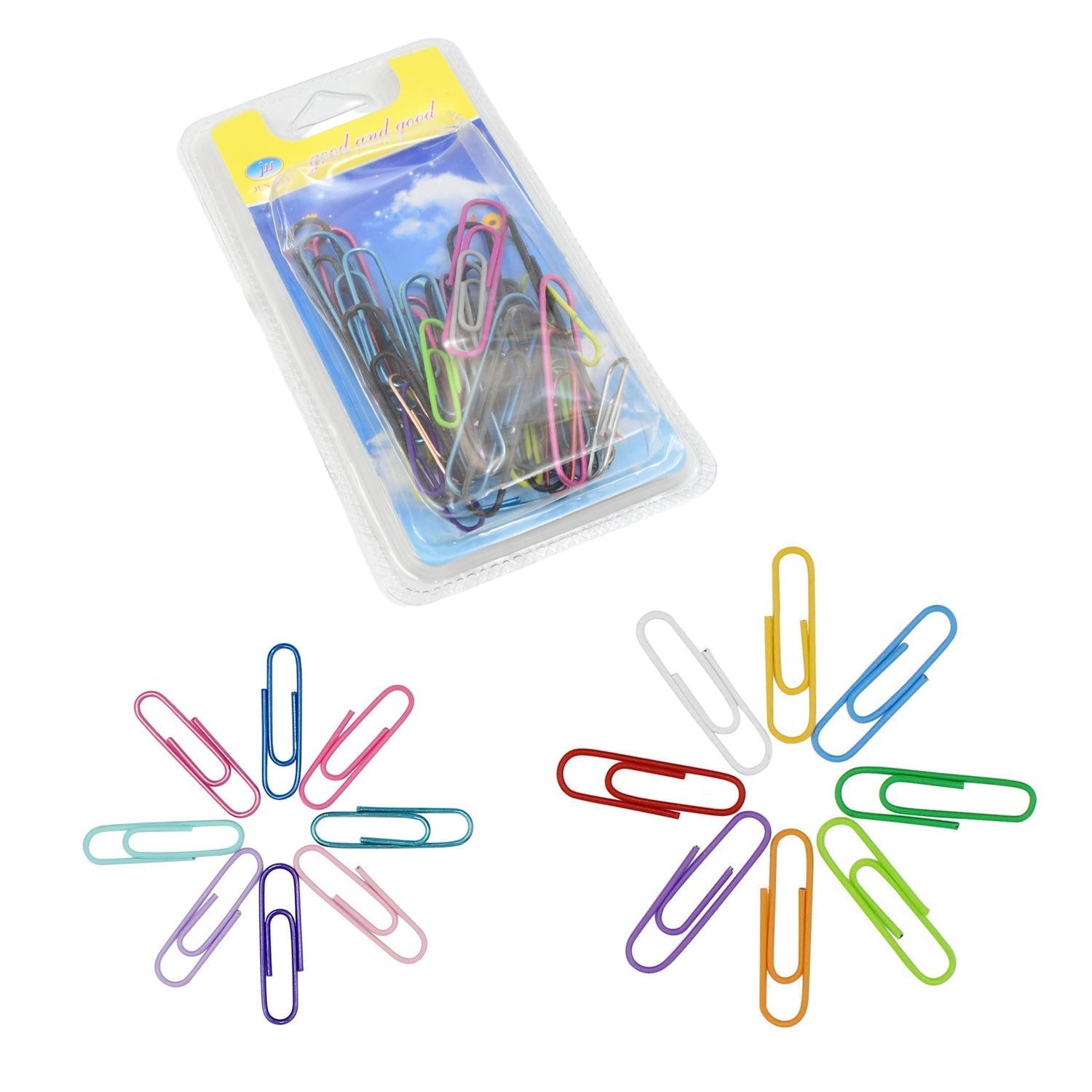 Multipurpose Assorted Color Paper Clips (Approx 40 Pcs / Mix Size)