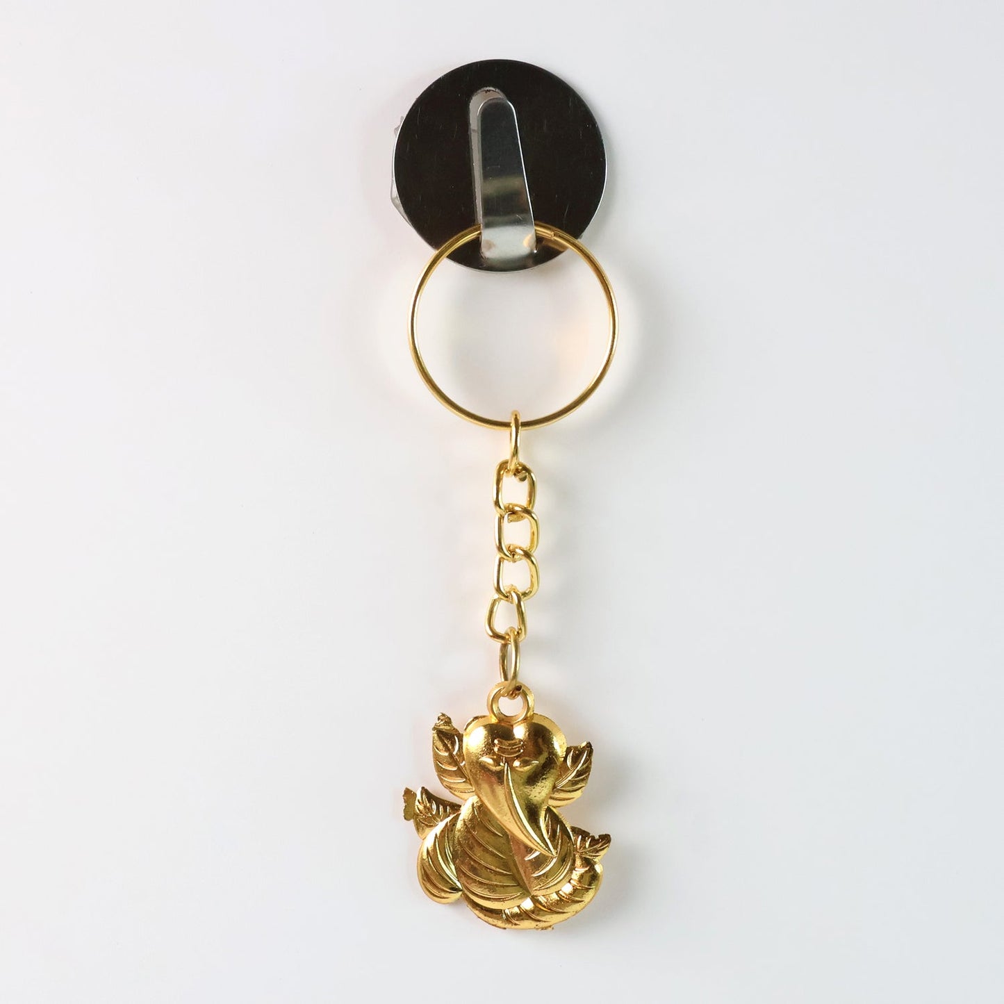 Ganesh Leaf Design Keychain 
