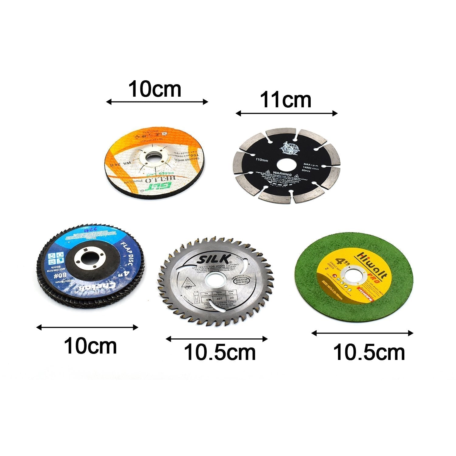 5Pc Grinding Wheel Set For Cutting Wooden Or Marbles