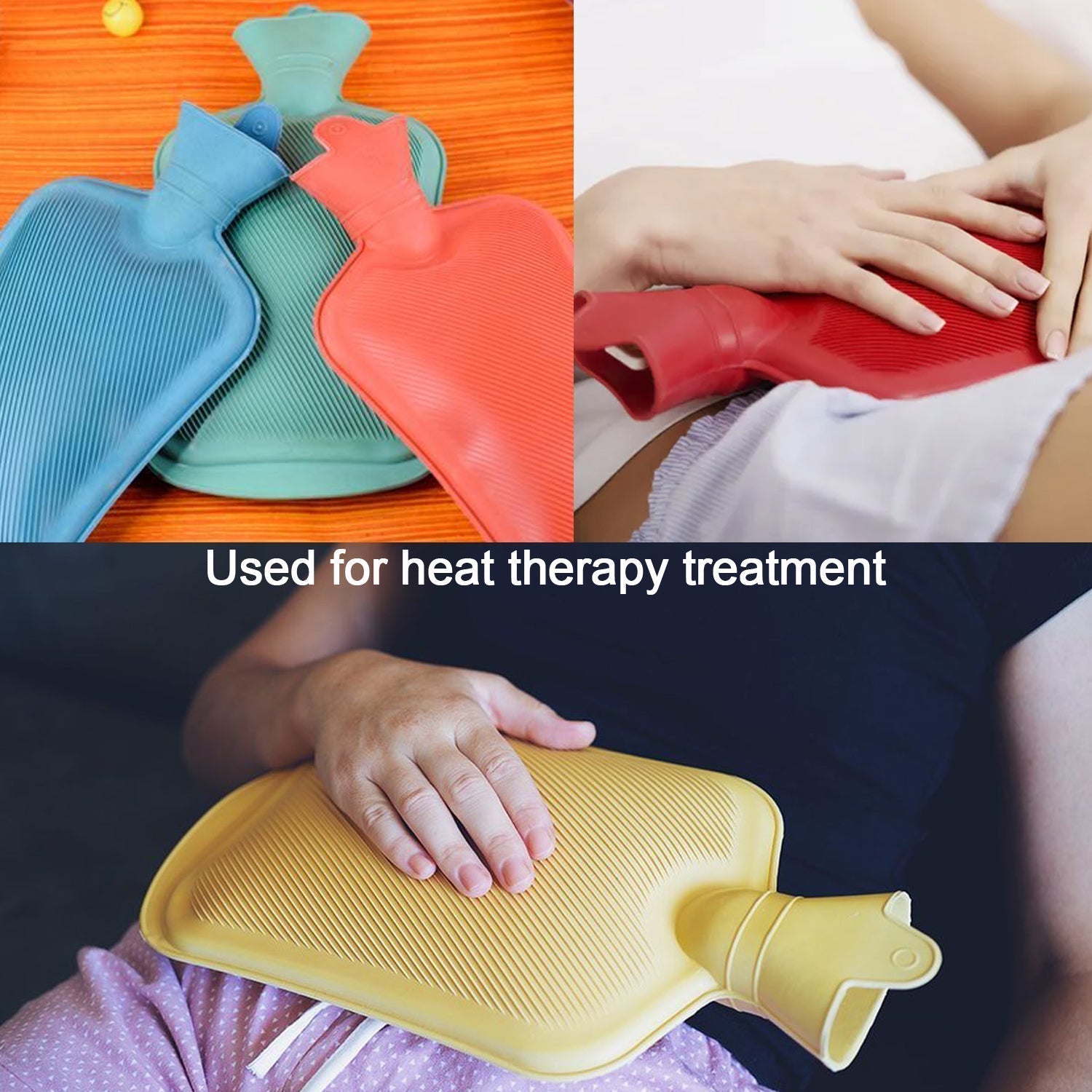 Rubber Hot Water Heating Pad Bag for Pain Relief(Medium)