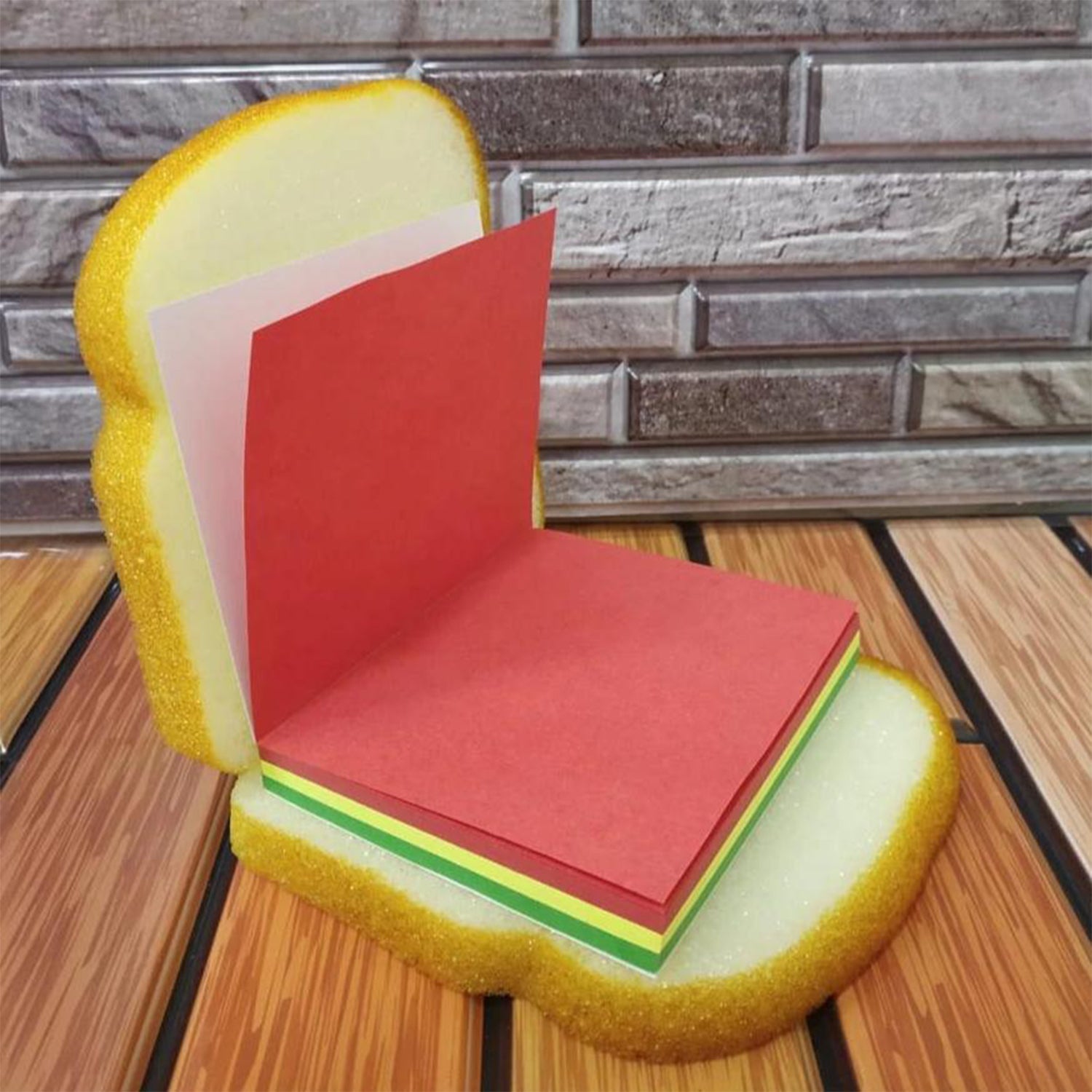 Sandwich Shaped Notepad  /  Sticky Notes  /  Memo Pads, Unique Mini Notes (Multicolor)