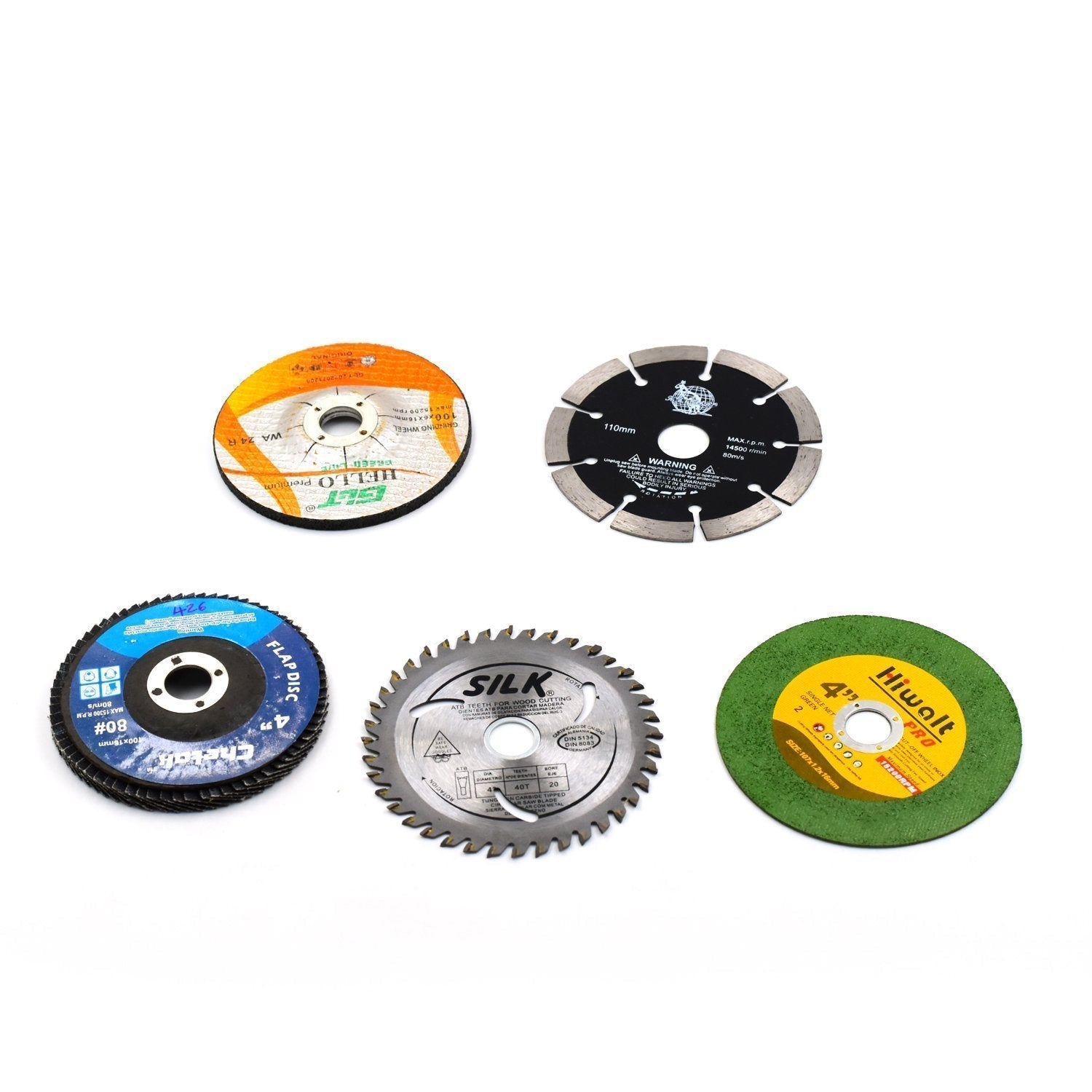 5Pc Grinding Wheel Set For Cutting Wooden Or Marbles