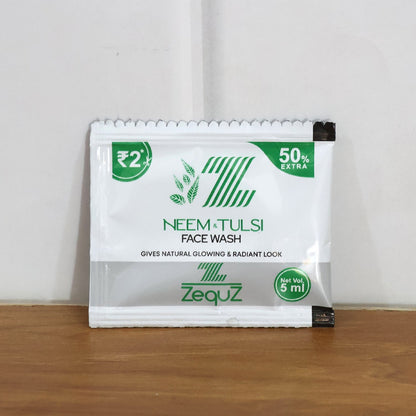 Zequz Neem & Tulsi Herbal Face Wash Sachet (5 ML / 1 Pc)
