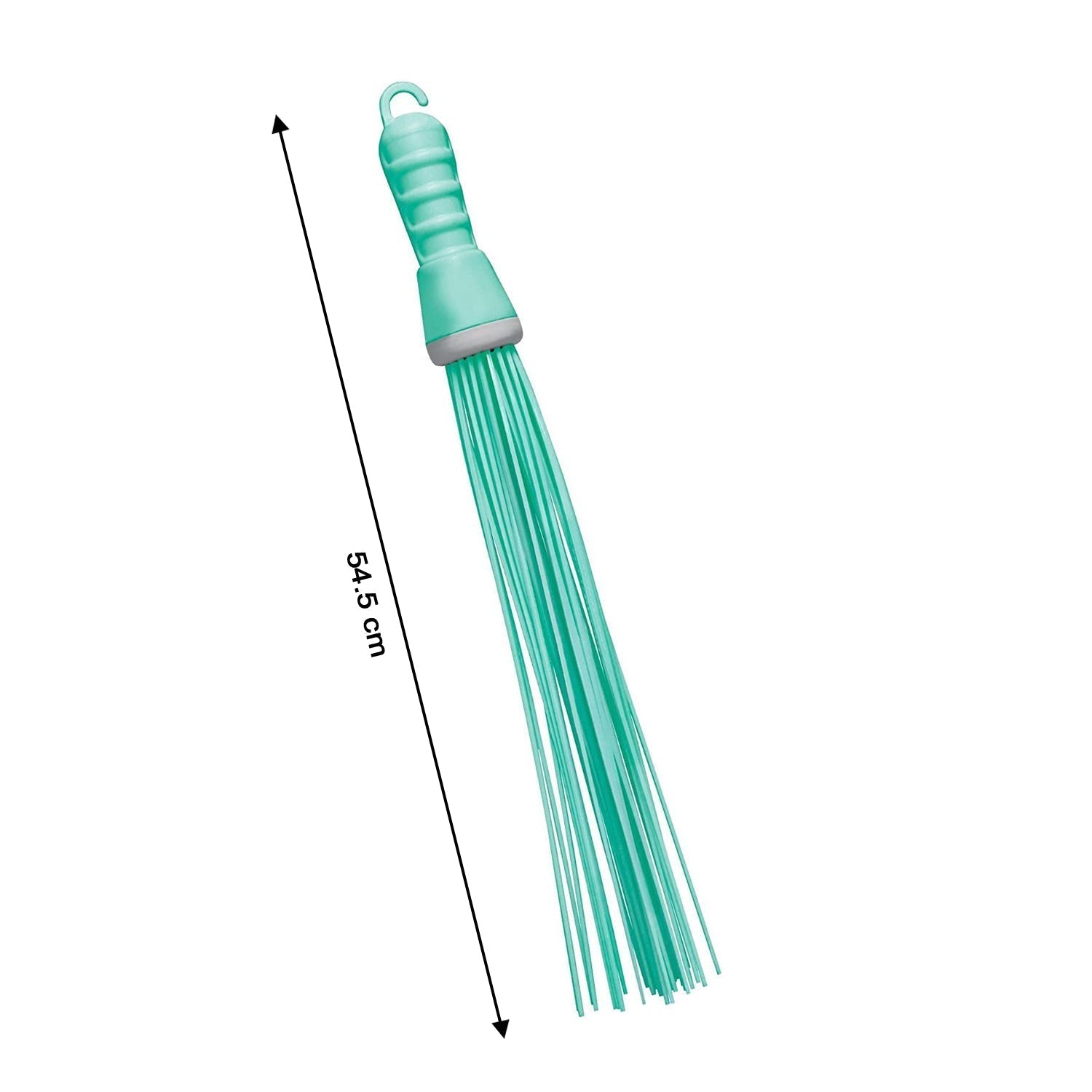 Plastic Hard Bristle Broom for Bathroom Floor Cleaning and Scrubbing, Wet and Dry Floor Cleaning