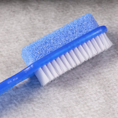 2-in-1 Foot Scrubber Brush with Pumice Stone
