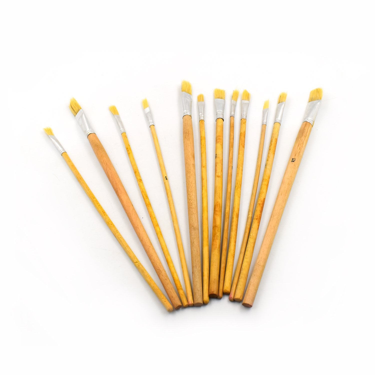 Brown Art Brush Set for Artists (Pack of 12)