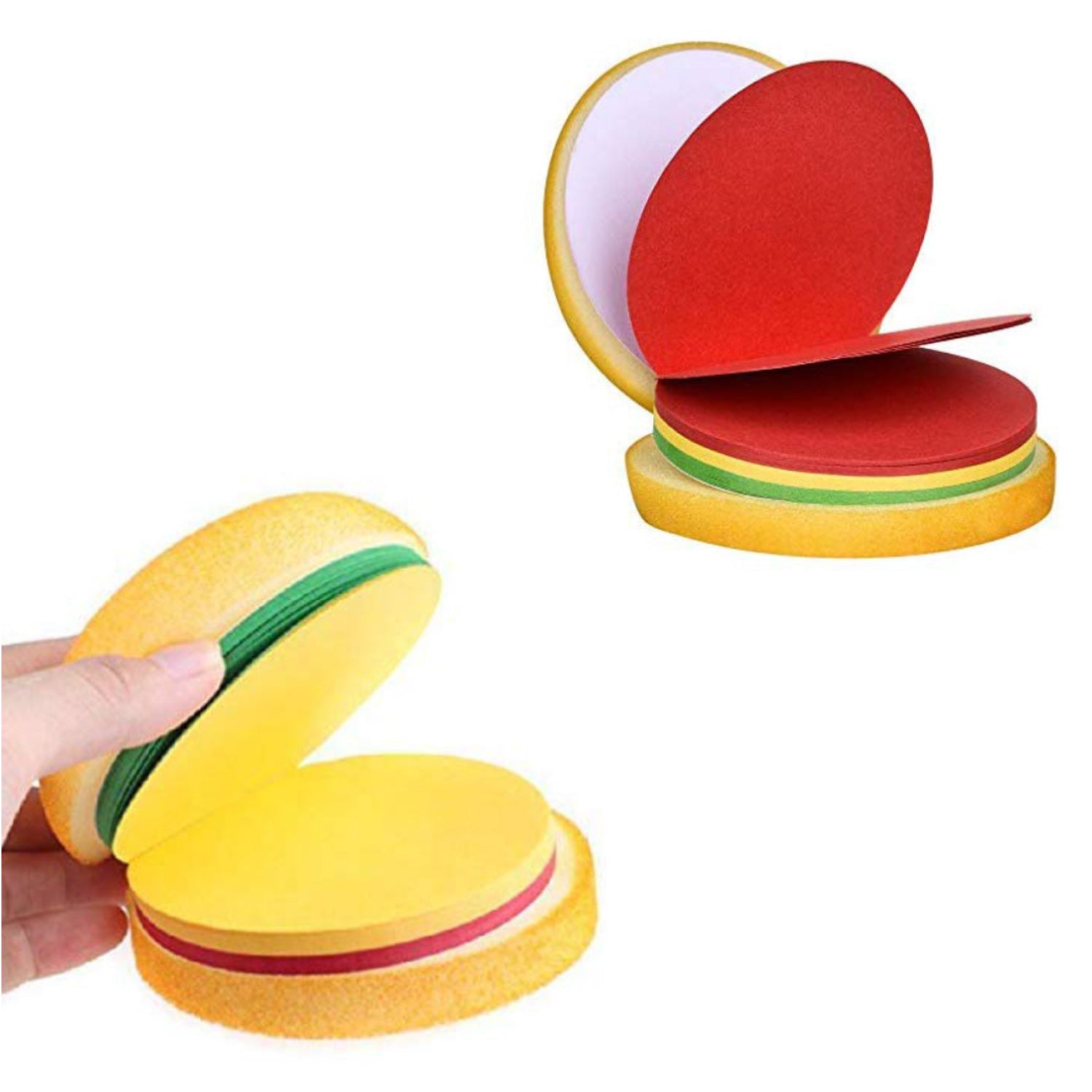 Burger Shaped Notepad  /  Sticky Notes  /  Memo Pads, Unique Mini Notes (Multicolor)