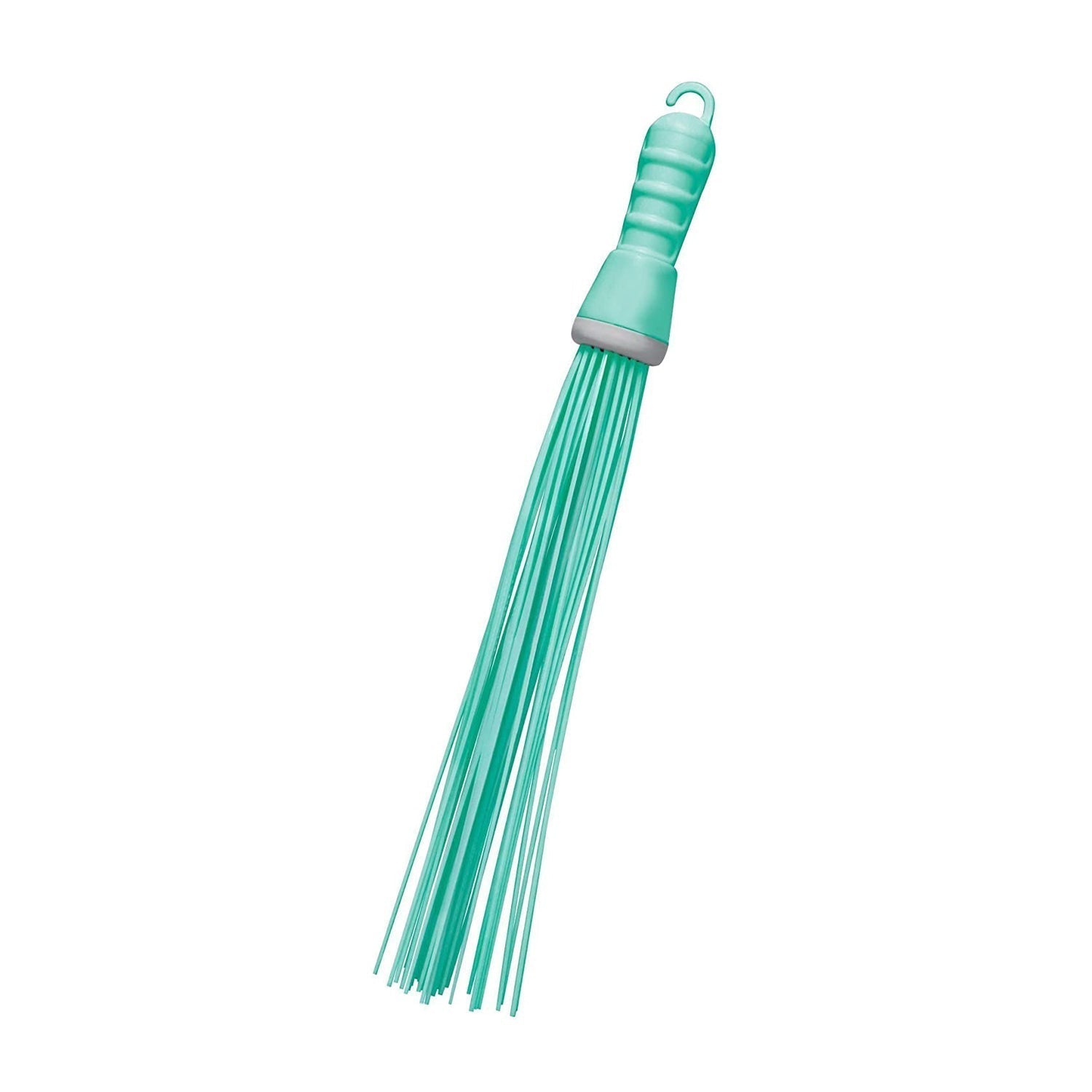 Plastic Hard Bristle Broom for Bathroom Floor Cleaning and Scrubbing, Wet and Dry Floor Cleaning