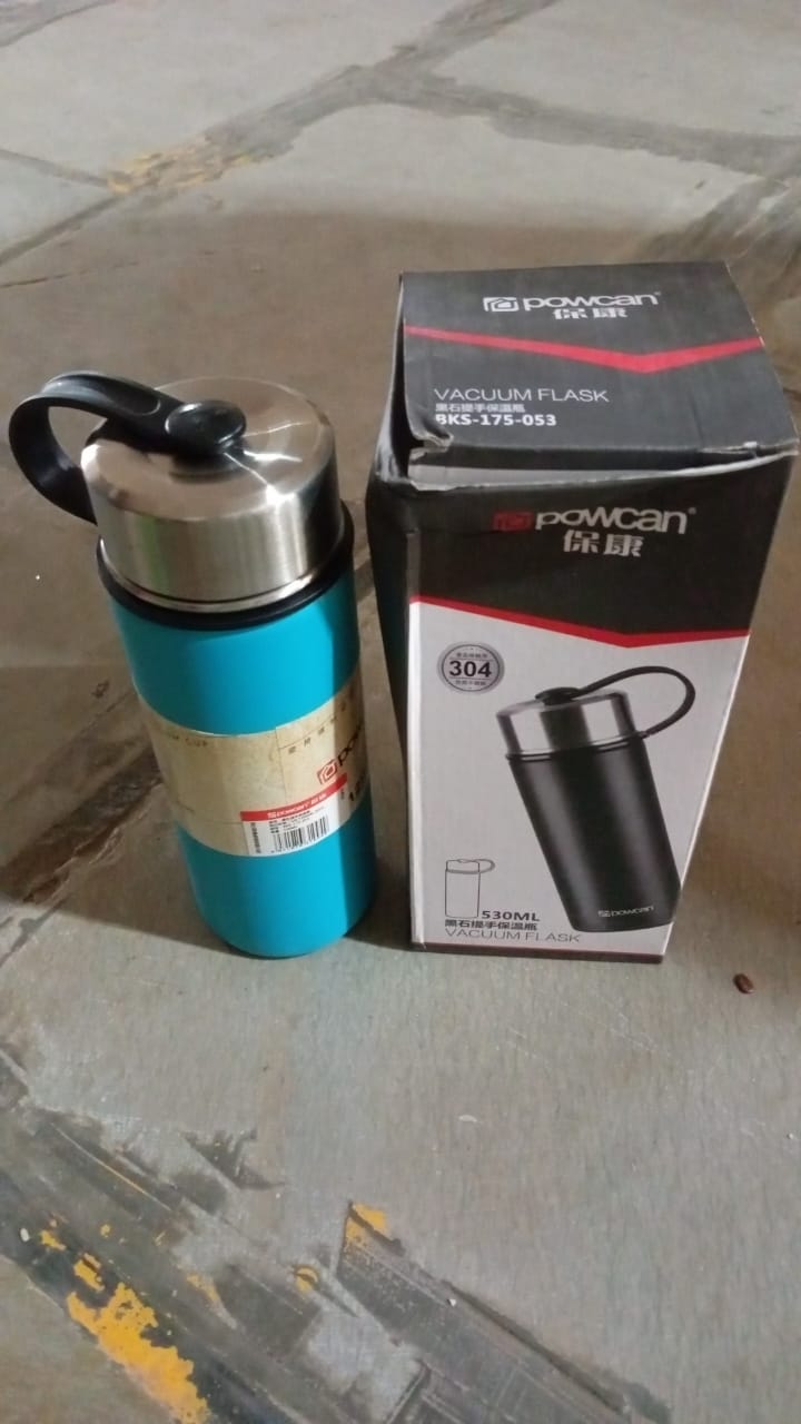 Stainless Steel Double Wall & Vacuum Insulated Flask Water Bottle (530 ML)