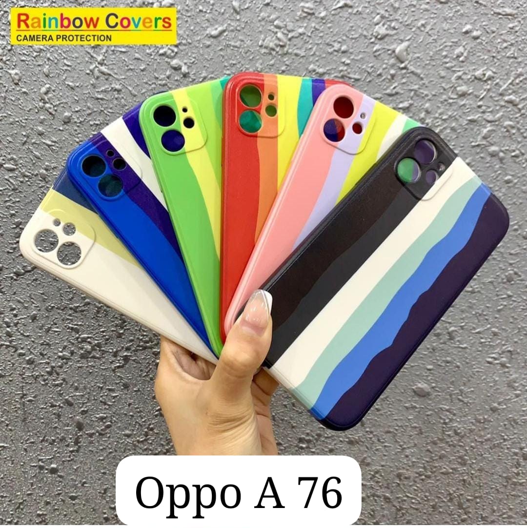 Rainbow Soft Print Case For Oppo