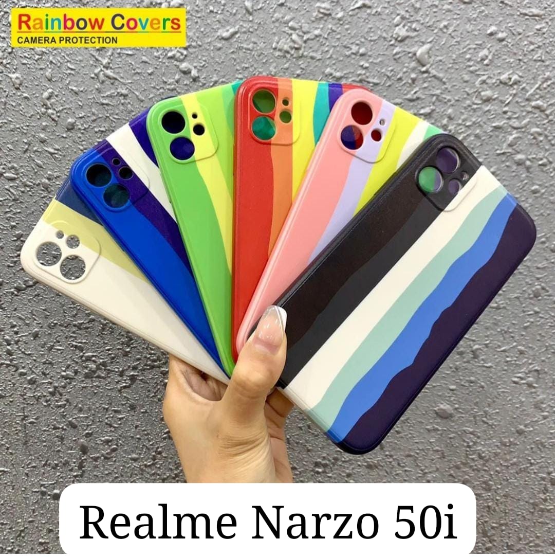 Rainbow Soft Print Case For Realme