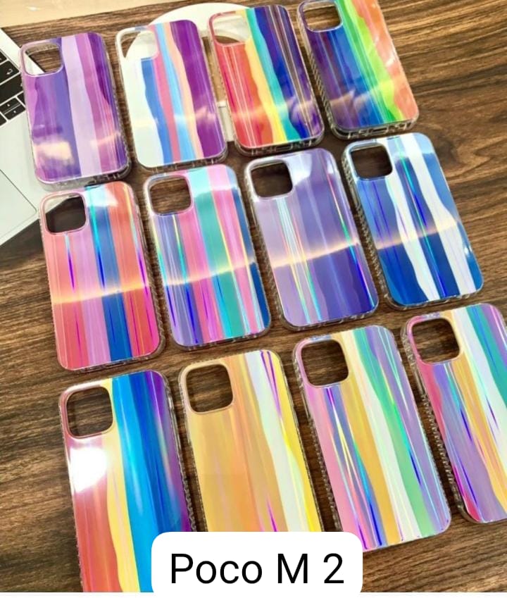 Rainbow Shiny Hard Case For Poco