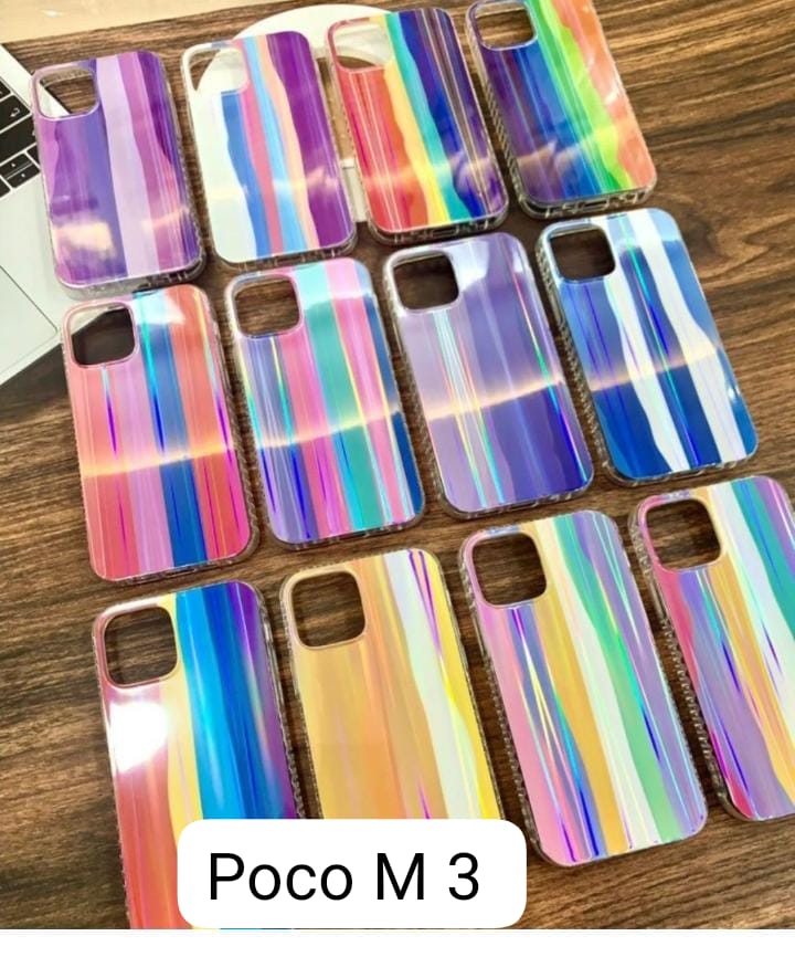 Rainbow Shiny Hard Case For Poco