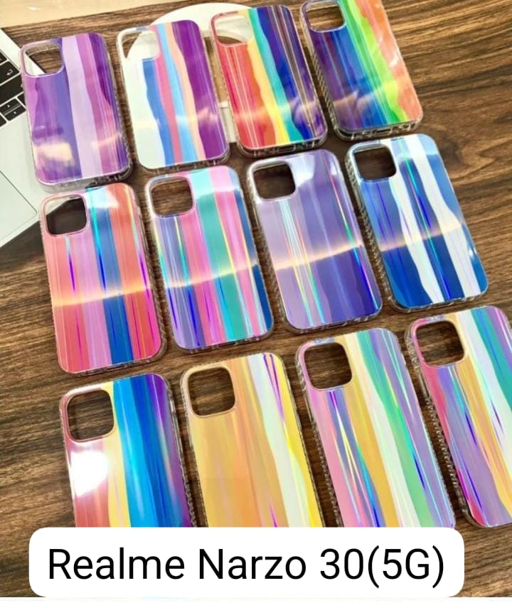 Rainbow Shiny Hard Case For Realme