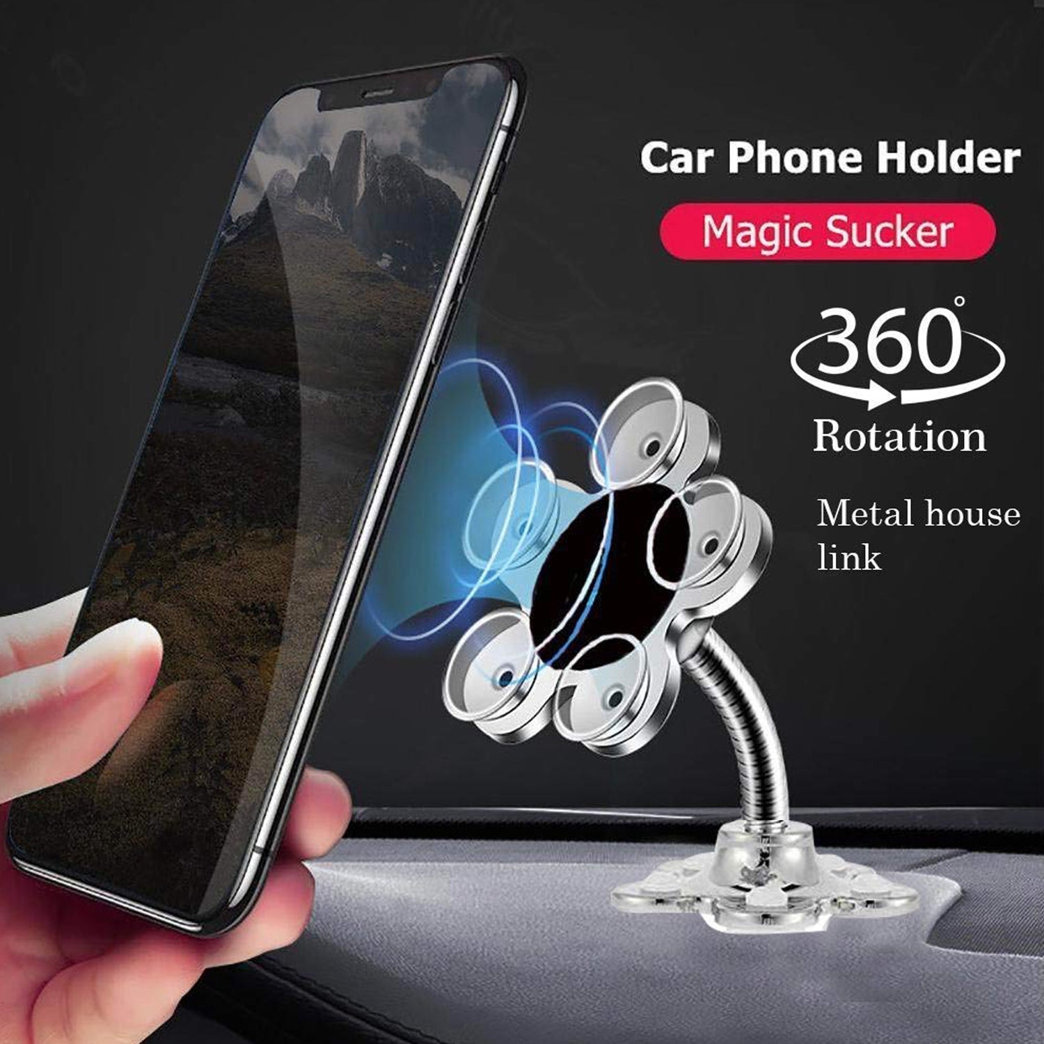 Phone Holder, 360°Rotatable Phone Stand Multi-Function Double-Sided Suction Cup Mobile Phone Holder vip stand