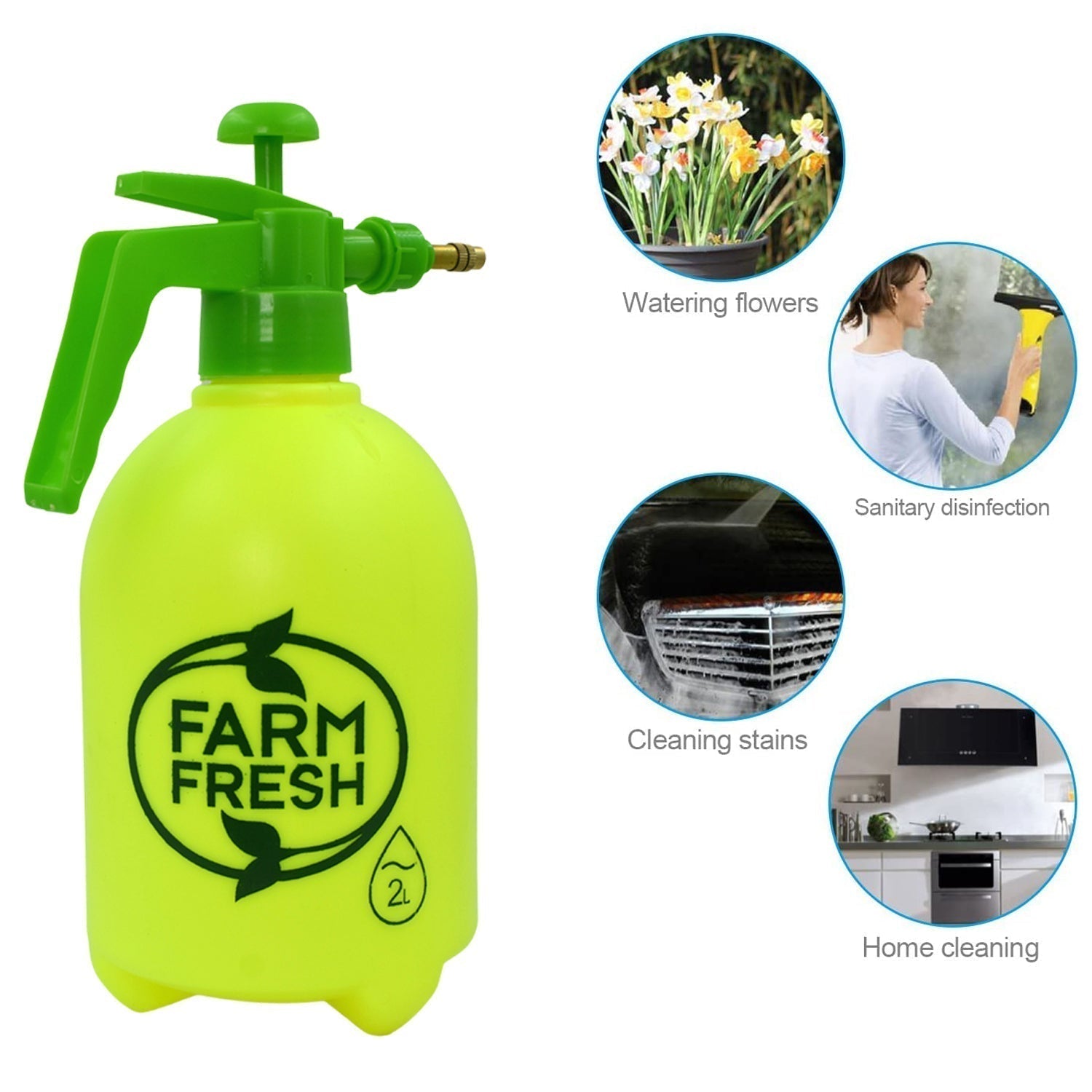 2 L FF Garden Sprayer used in all kinds of garden and park for sprinkling and showering purposes.