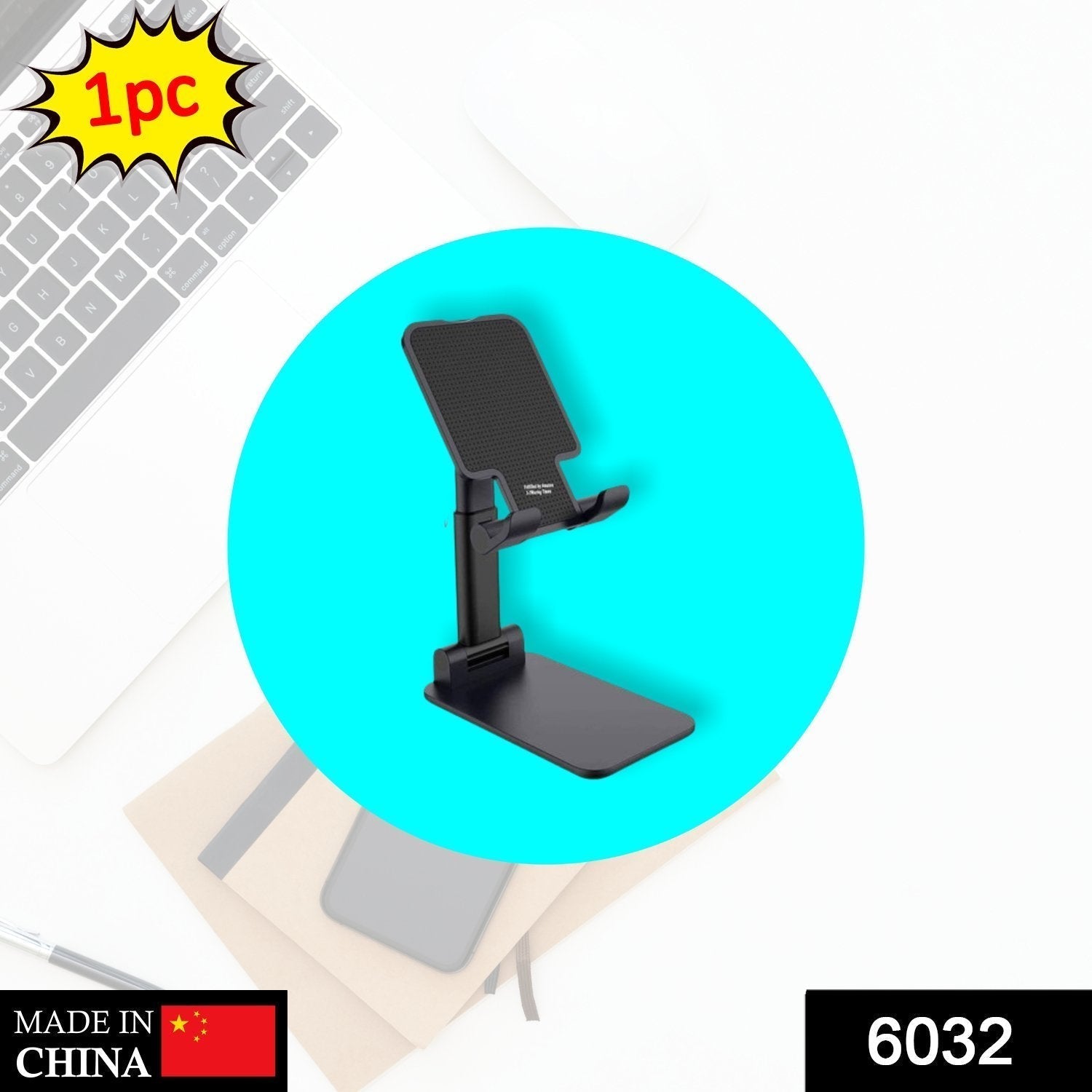 Foldable Mobile Stand with Angle Adjustable Desktop Table Mobile Holder