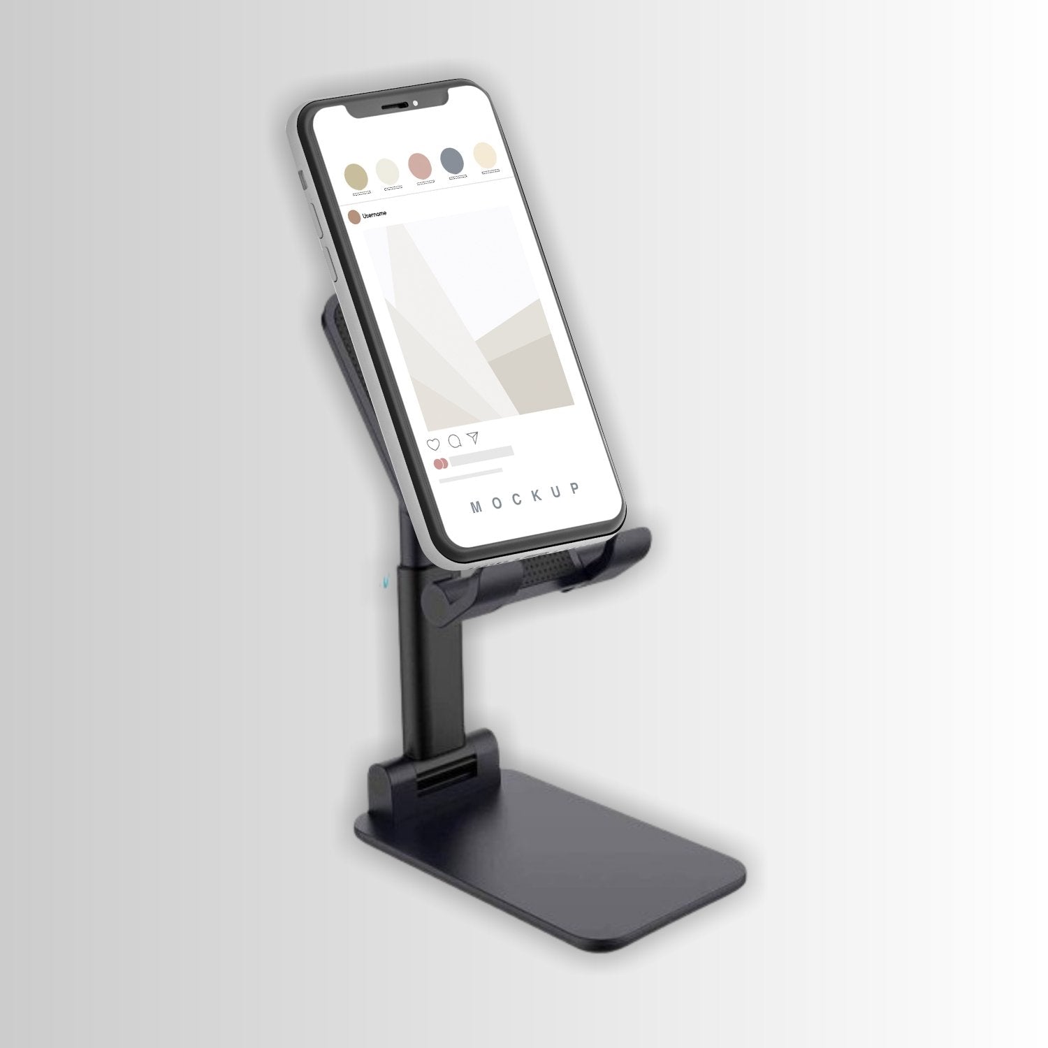 Foldable Mobile Stand with Angle Adjustable Desktop Table Mobile Holder