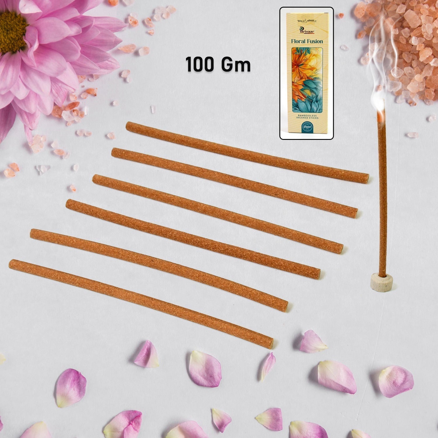 Floral Fusion Premium Incense Sticks / Agarbatti (100 Gm / With Stand For Stick)