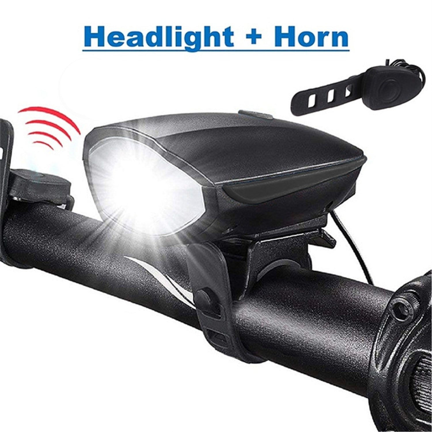 Bicycle Horn with LED Light Work On Battery