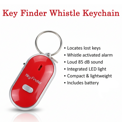 Key Finder Anti Key Lost Key Chain Whistle Induction (1 Pc)