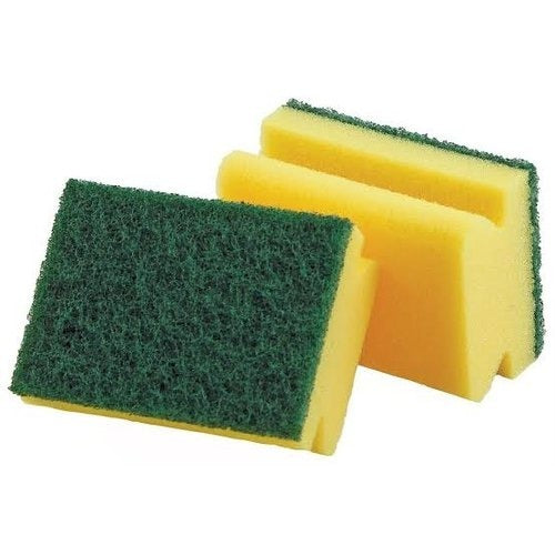 Scrub Sponge 2 in 1 Pad for Kitchen, Sink, Bathroom Cleaning Scrubber