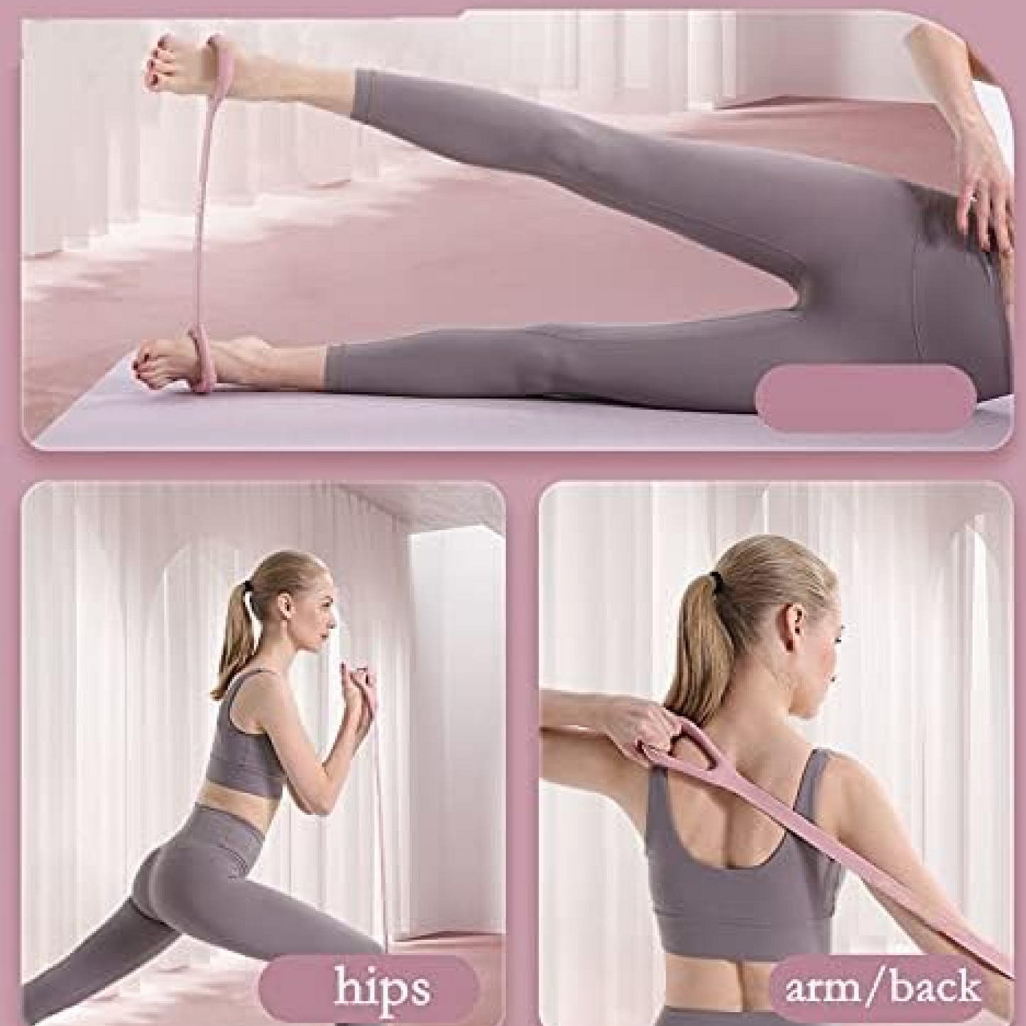 Silicone Resistance Bands Fitness Elastic Stretch (1 Pc)