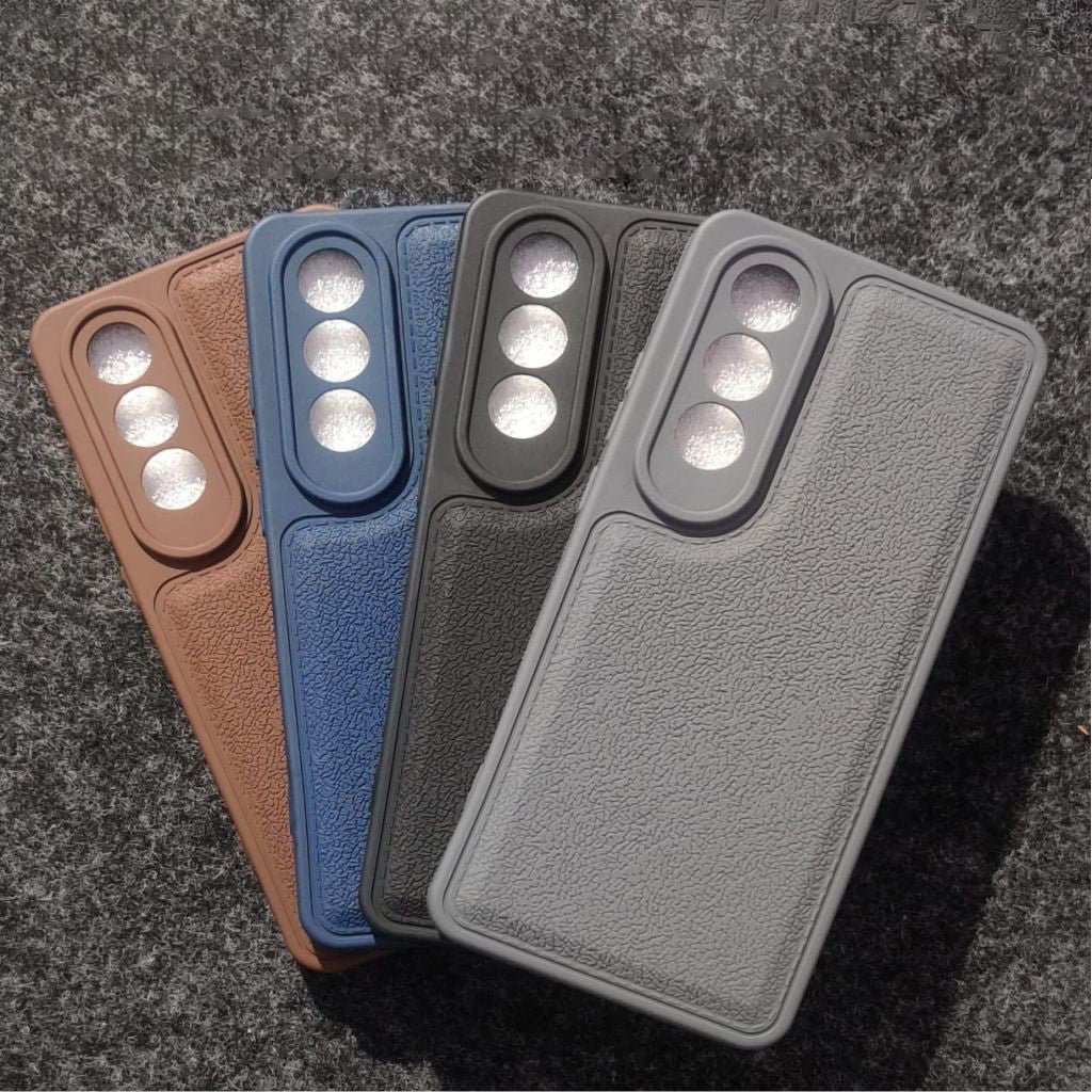 Stitch Leather Hard Case For Motorolla