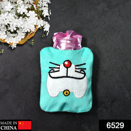 1 Pc Doremon Cartoon small Hot Water Bag with Cove