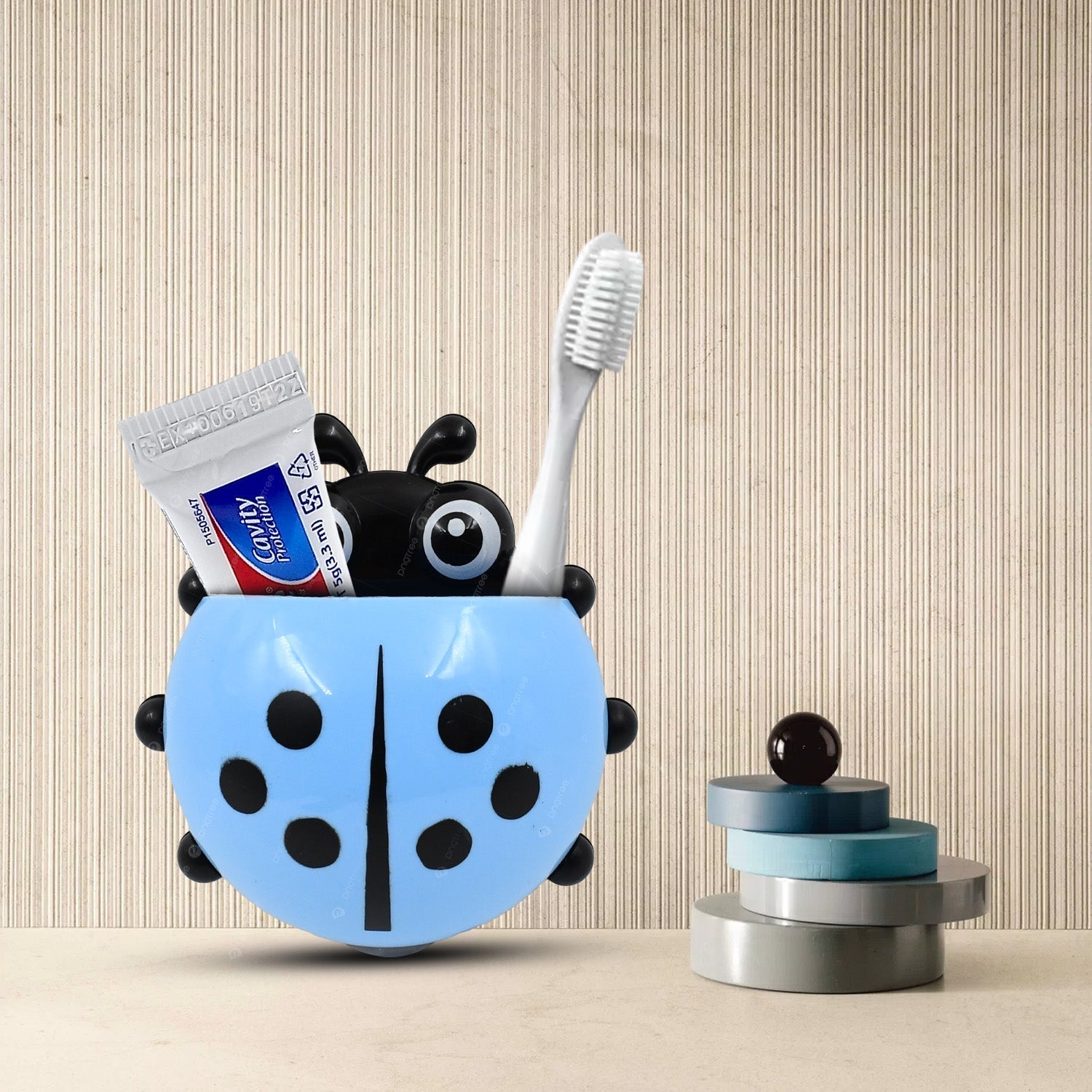 Ladybug Toothbrush Holder (1 Pc)