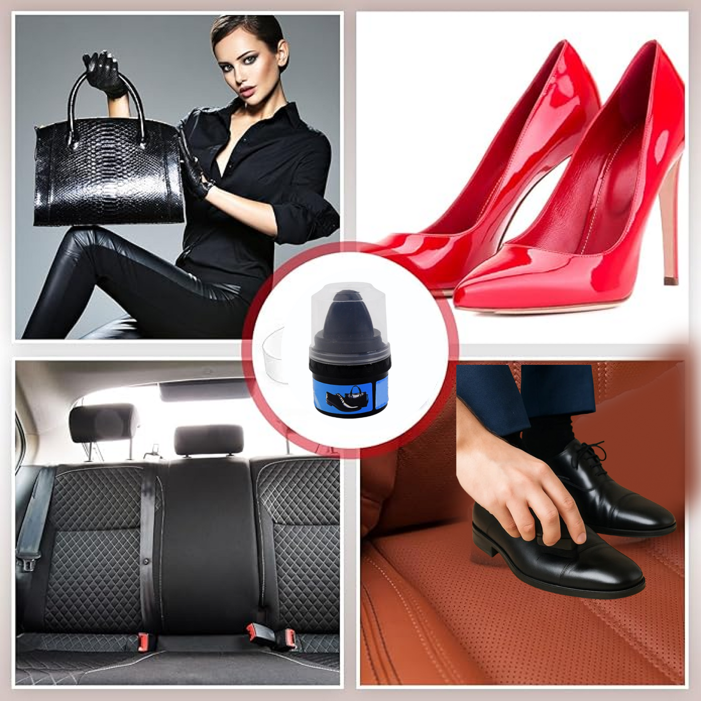 Instant Shoe Shine Sponge with Liquid Polish (1 Pc)