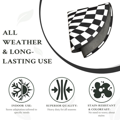 3D Space Round Carpet, Floor Mat Non-Woven Doormat (1 Pc / 78 Cm)